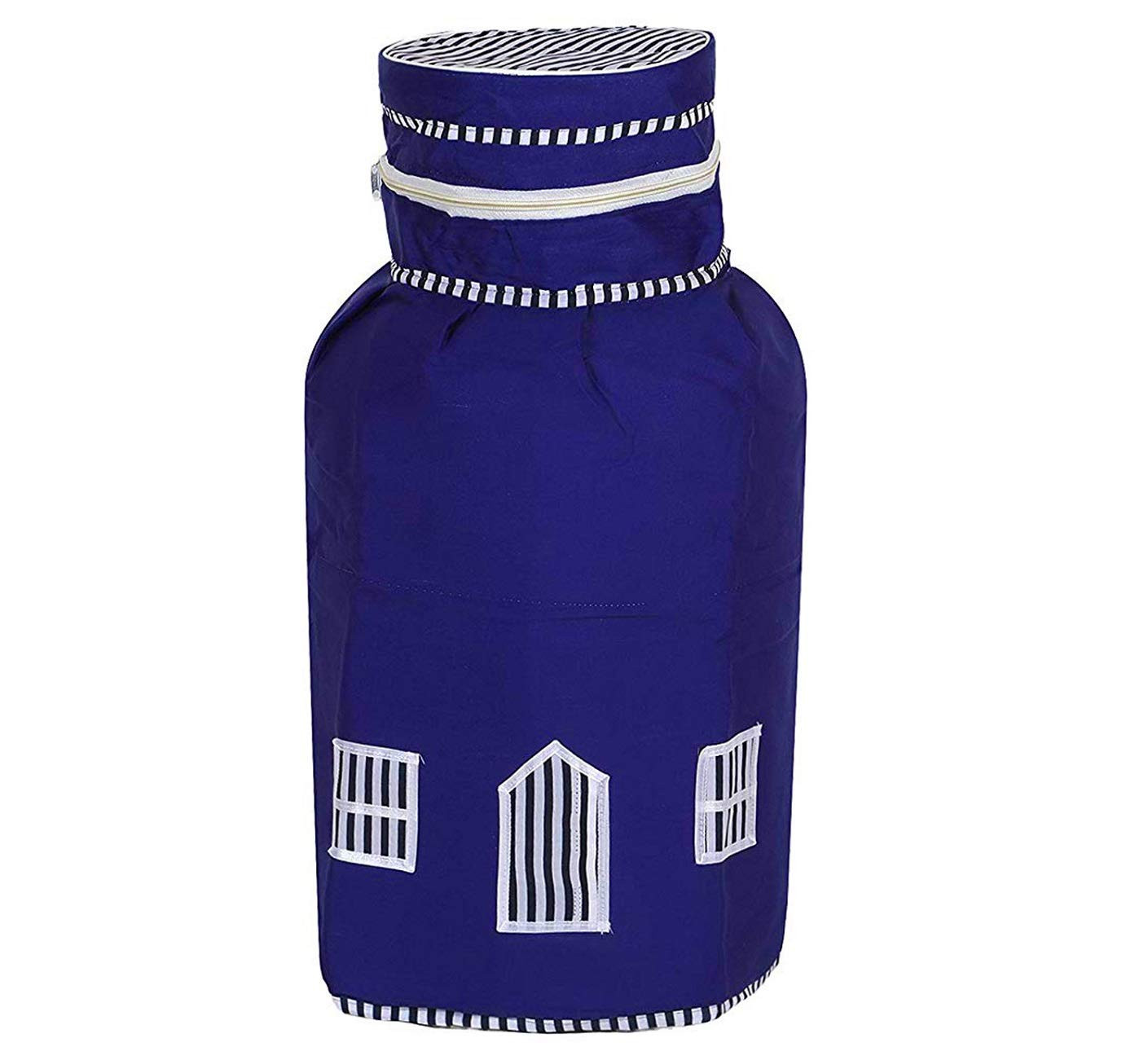 Kuber Industries 2 Pieces Cotton Dust-Water Proof LPG Gas Cylinder Cover (Blue) - CTKTC40749
