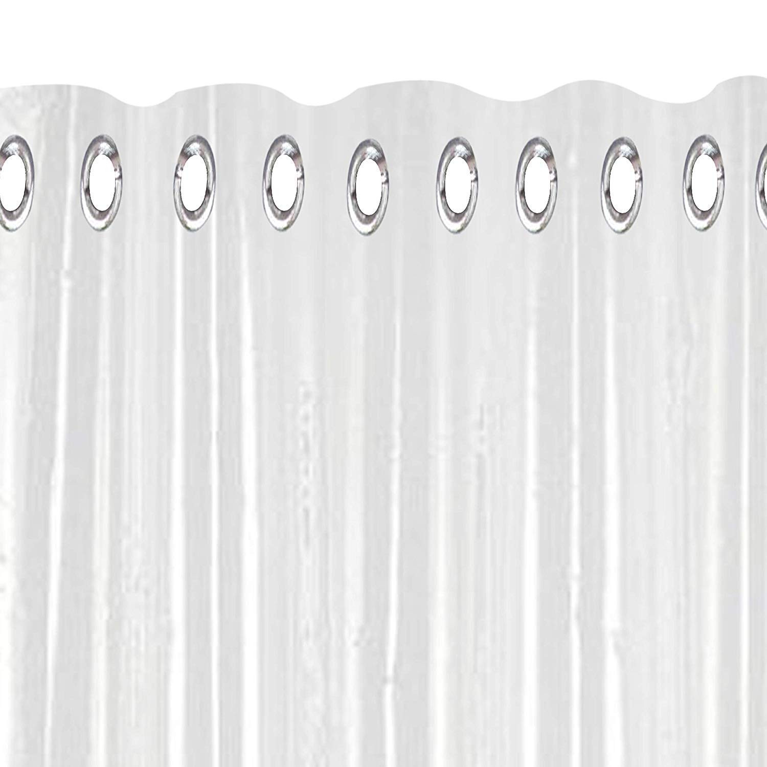 Kuber Industries .30MM Pack Of 1| Eyelet AC Curtain | PVC Door Window Curtain | Curtains for Door | Curtain for Bathroom | Waterproof Shower Curtain | 8 Feet| Transparent