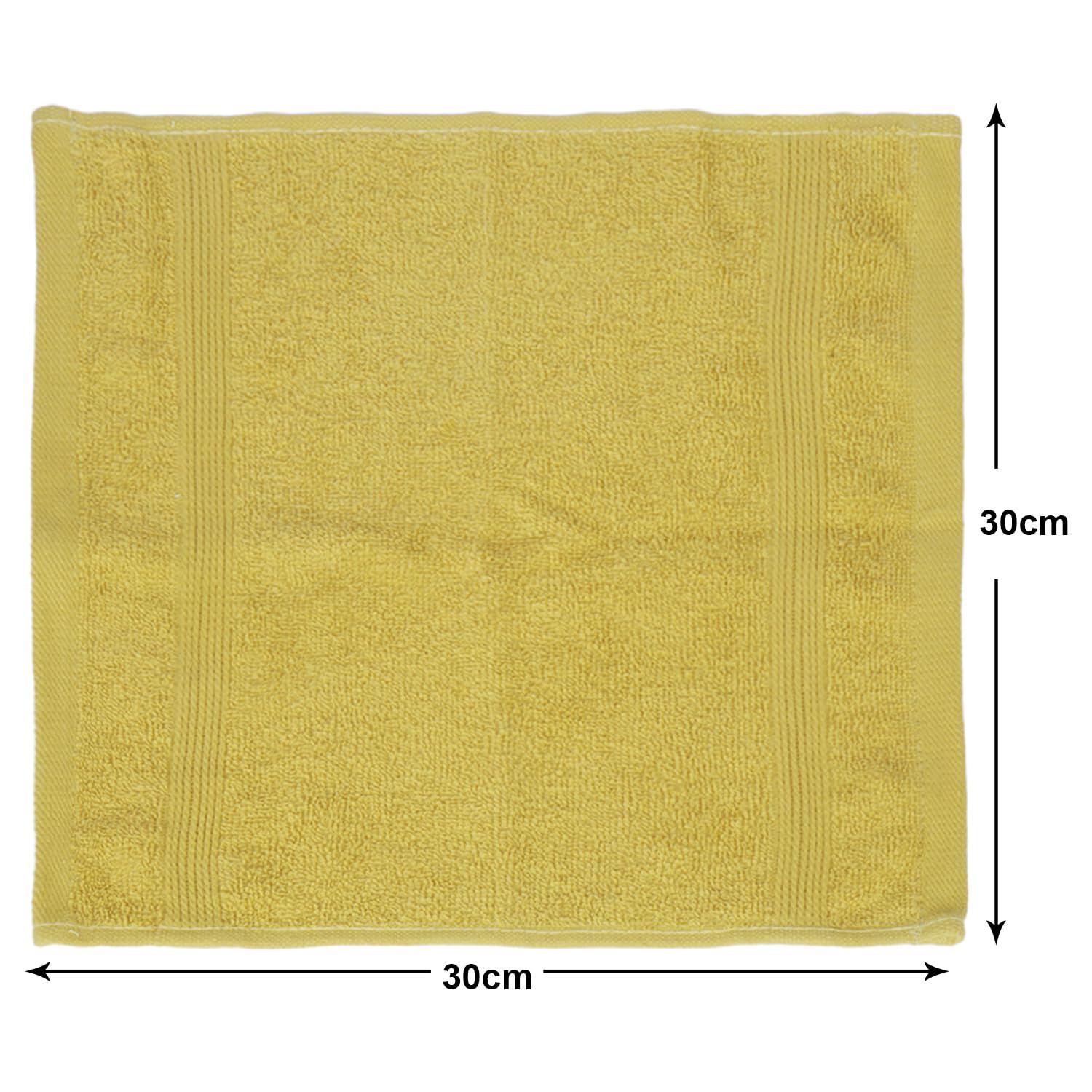 Kuber Industries 525 GSM Cotton Face towels |Super Soft, Quick Absorbent & Anti-Bacterial|Gym & Workout Towels|Pack of 2 (Mustrad & Ivory)