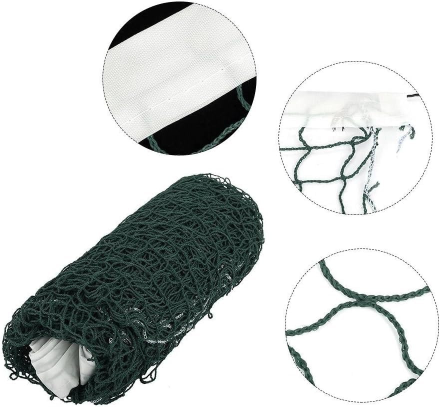 Kuber Industries Badminton Net|Nylon Net for Tournament, Sports Coaching|Shuttle Net Indoor, Outdoor (Dark Green)