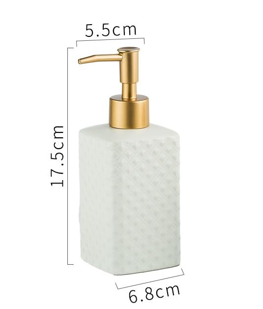 Kuber Industries Bathroom Accessories Set | Ceramic Bathroom Tooth Brush Holder | Bathroom Soap Holder Dish | Kitchen Soap Dispenser 350 ML | Water Cup 340 ML | ZX062WT-4T | Set of 4 | White