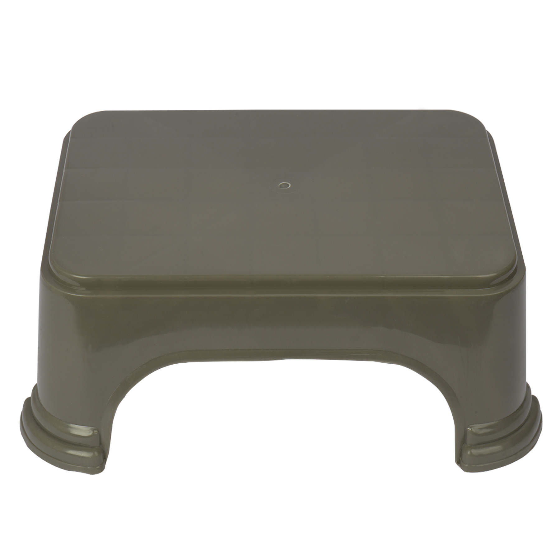 Kuber Industries Bathroom Stool | Bathroom Plain Square Stool | Plastic Stool For Bathroom | Stool for Kitchen | Bathroom Patla | Support Stool for Bathroom | P6 | Gray