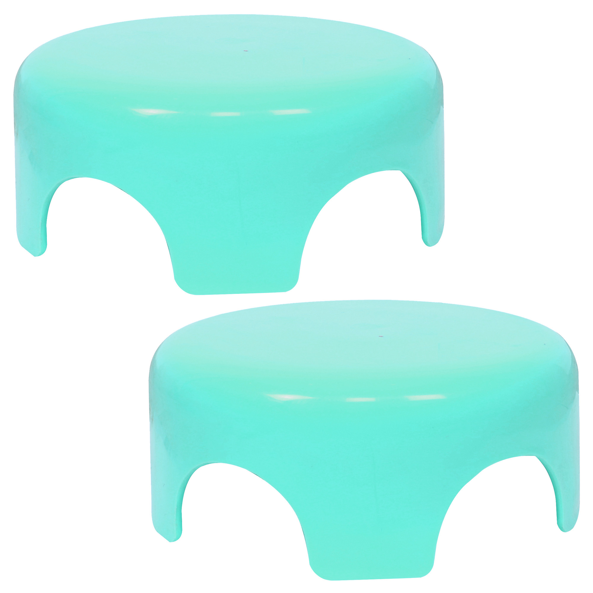 Kuber Industries Bathroom Stool | Plastic Bathroom Stool for Bathing | Bathroom Stool for Senior Citizen | Patla for Toilet | Sumo Stool | Green