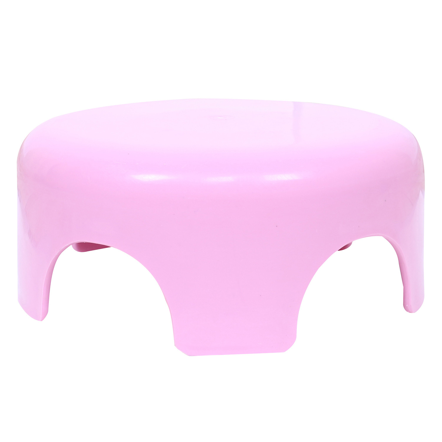 Kuber Industries Bathroom Stool | Plastic Bathroom Stool for Bathing | Bathroom Stool for Senior Citizen | Patla for Toilet | Sumo Stool | Pink