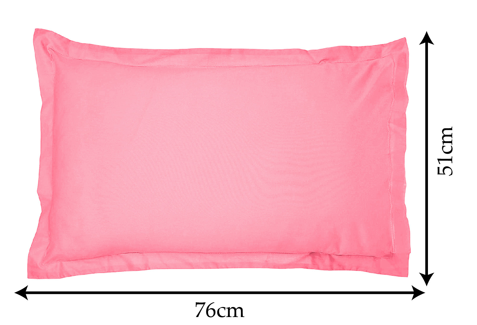 Kuber Industries Breathable & Soft Cotton Pillow Cover For Sofa, Couch, Bed - 29x20 Inch,(Pink)