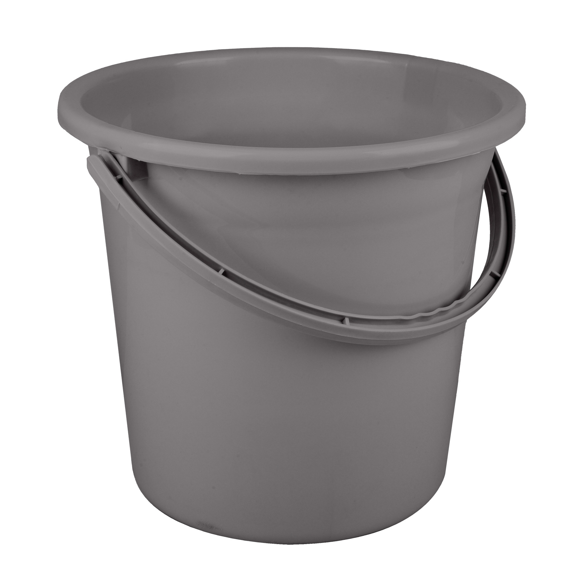 Kuber Industries Bucket | Plastic Bucket for Bathroom | Strong Bathroom Bucket | Bucket for Bathing | Water Storage Bucket | Bathroom Bucket | Plain Bucket | 18 LTR | Gray