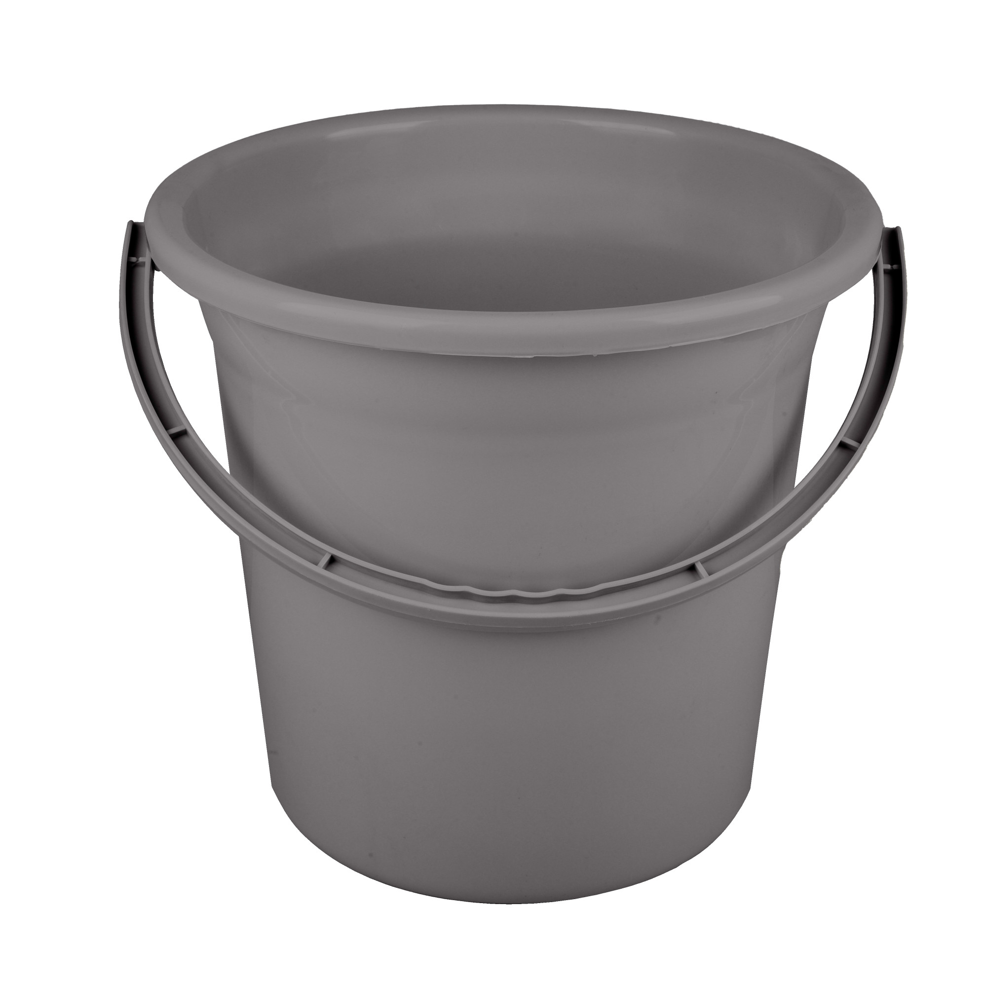 Kuber Industries Bucket | Plastic Bucket for Bathroom | Strong Bathroom Bucket | Bucket for Bathing | Water Storage Bucket | Bathroom Bucket | Plain Bucket | 18 LTR | Gray