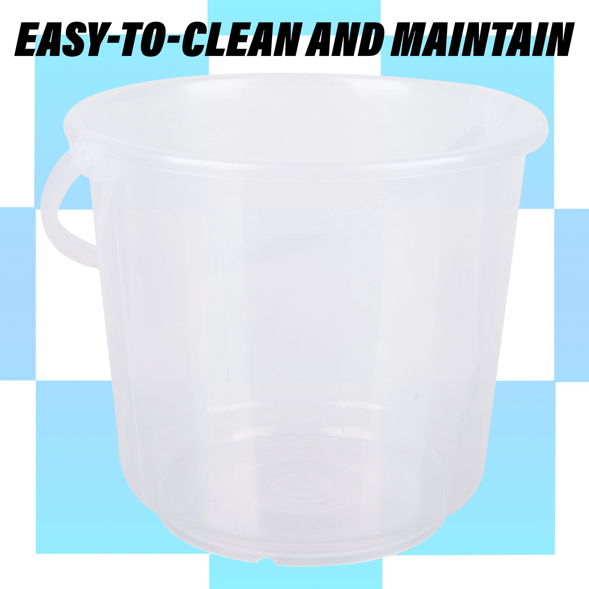 Kuber Industries Bucket | Plastic Bucket for Mopping | Bucket for Cleaning | Storage Container Bucket | Water Storage Bucket | Bathroom Bucket | Plain Bucket | 5 LTR | Transparent