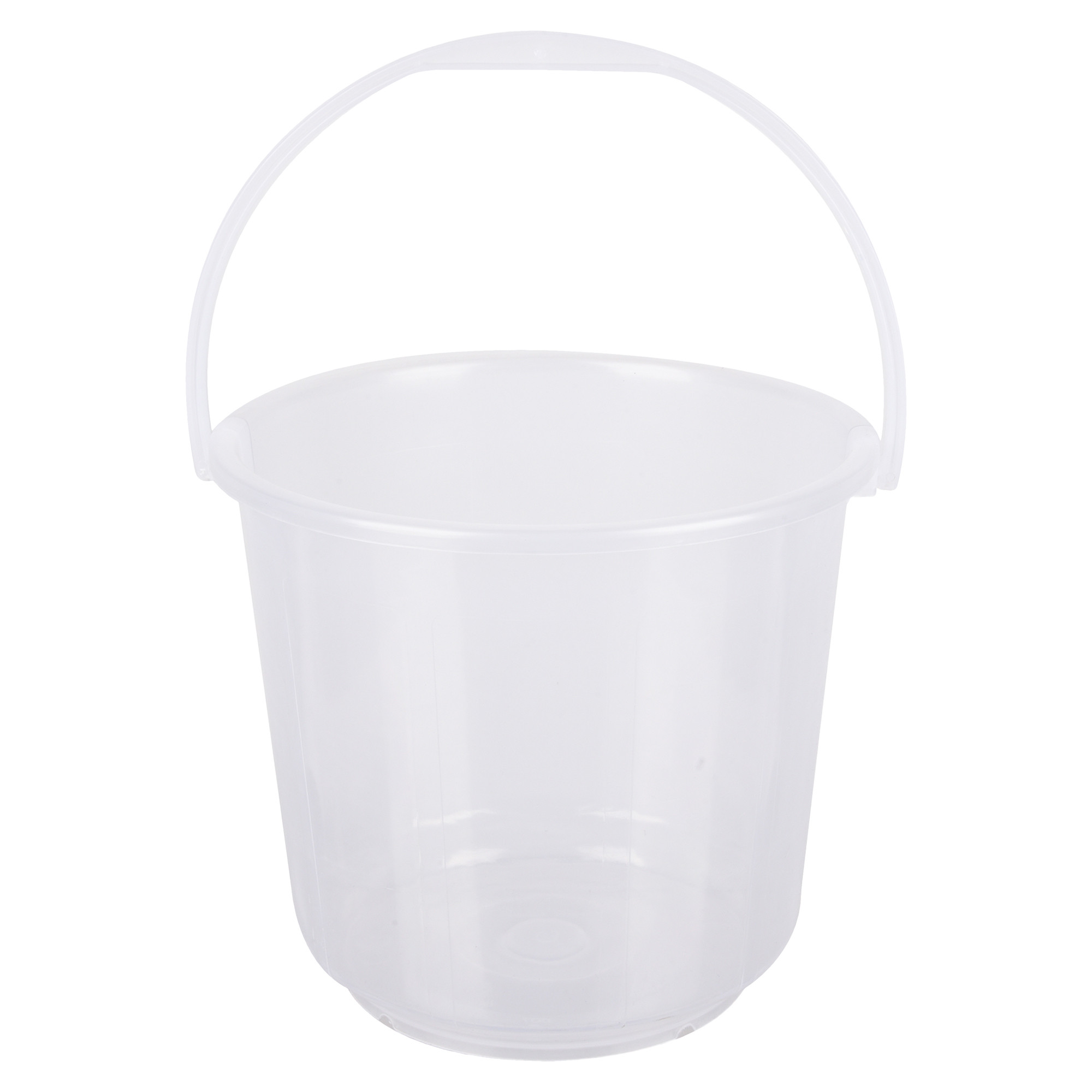 Kuber Industries Bucket | Plastic Bucket for Mopping | Bucket for Cleaning | Storage Container Bucket | Water Storage Bucket | Bathroom Bucket | Plain Bucket | 5 LTR | Transparent