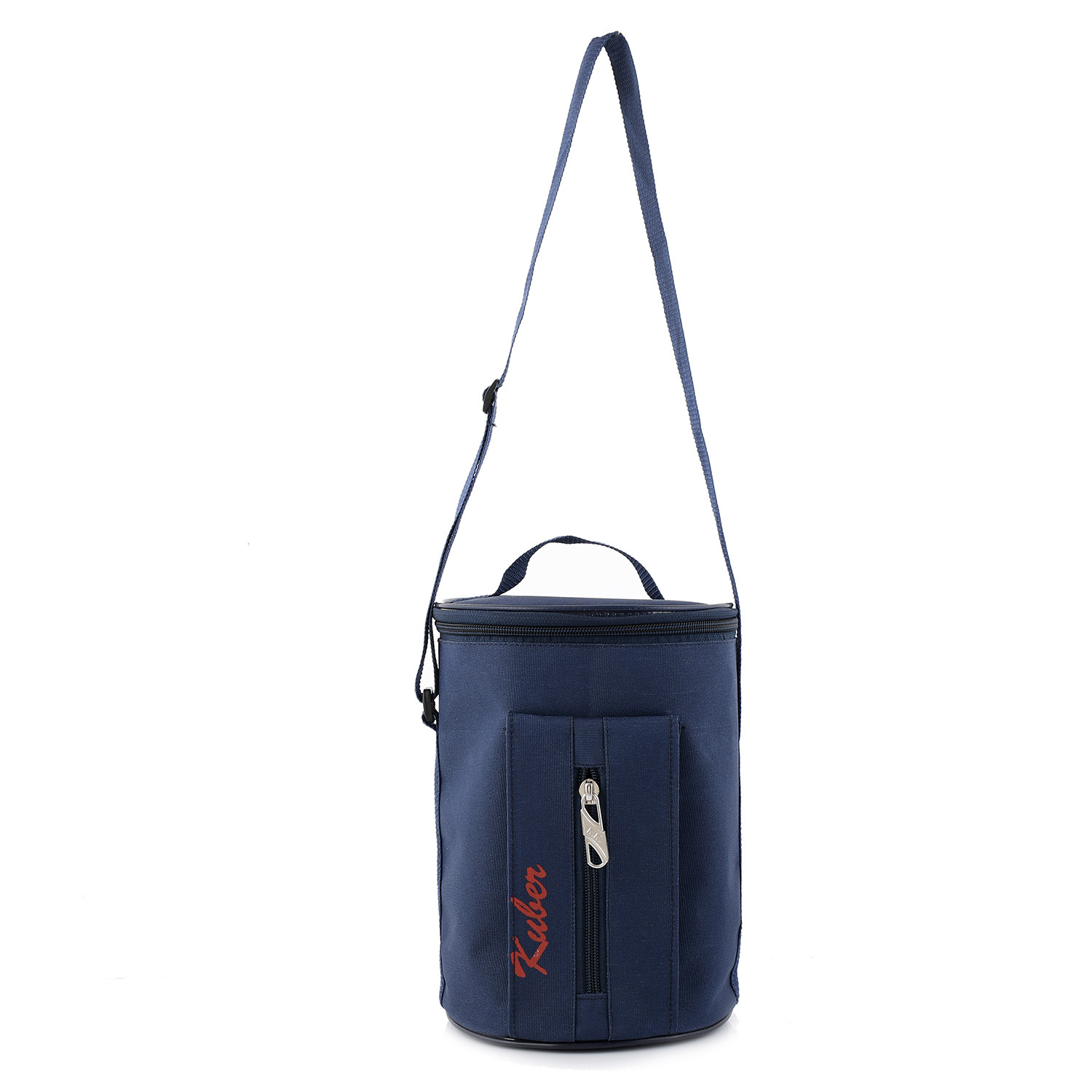 Kuber Industries Canvas Waterproof Lunch Carry Bag , Suitable For 3 Compartment (Blue) -CTKTC39121