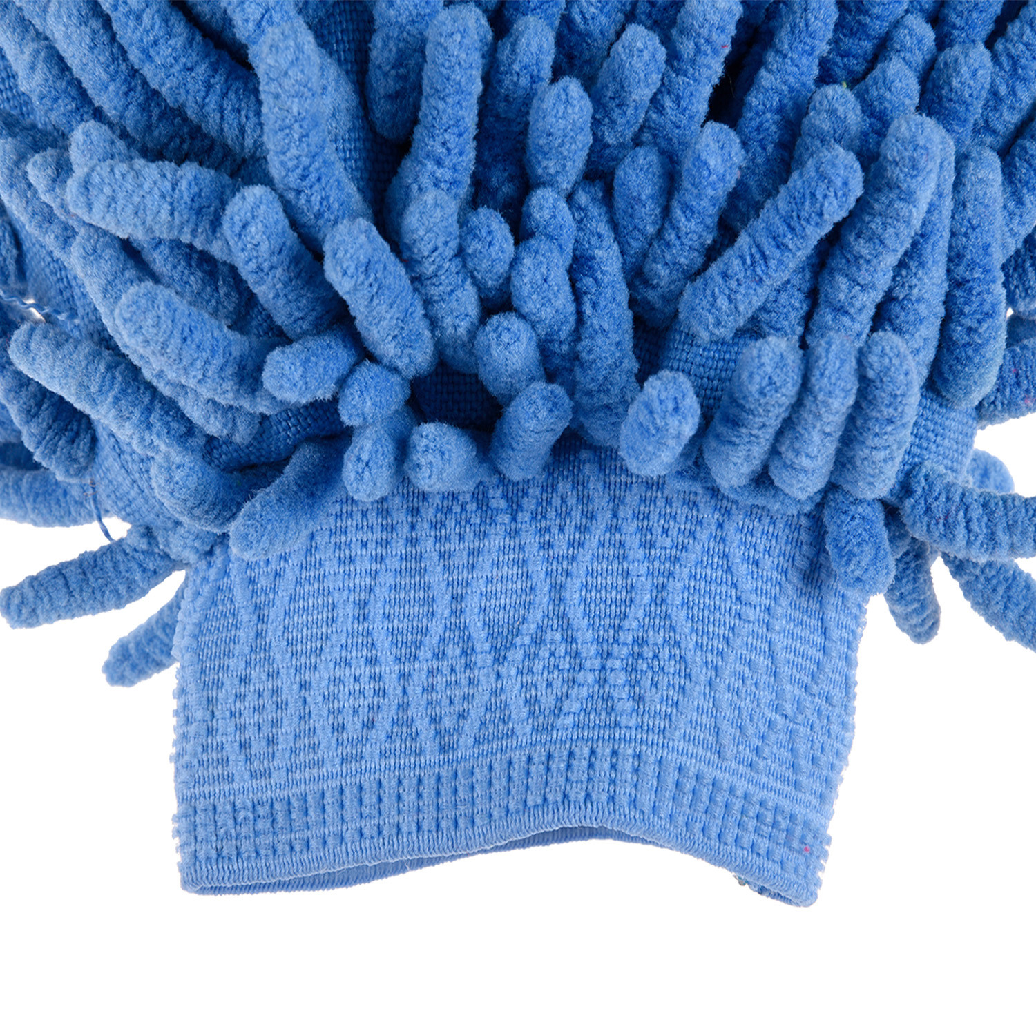 Kuber Industries Chenille Mitts|Microfiber Cleaning Gloves|Inside Waterproof Cloth Gloves|100 Gram Weighted Hand Duster|Chenille Gloves For Car|Glass|Pack of 2 (Blue & Pink)