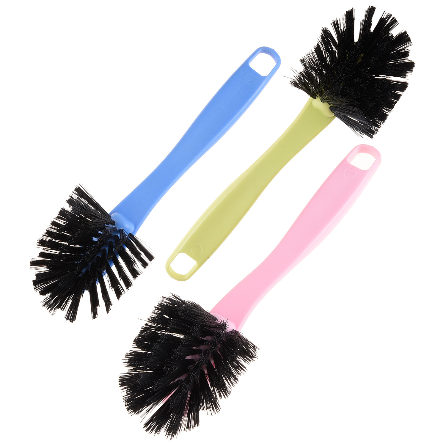 Kuber Industries Cleaning Brush | Toilet Cleaner Brush | Plastic Pan Brush | Brush for Cleaning Washroom | Bathroom Brush | Toilet Brush |Assorted