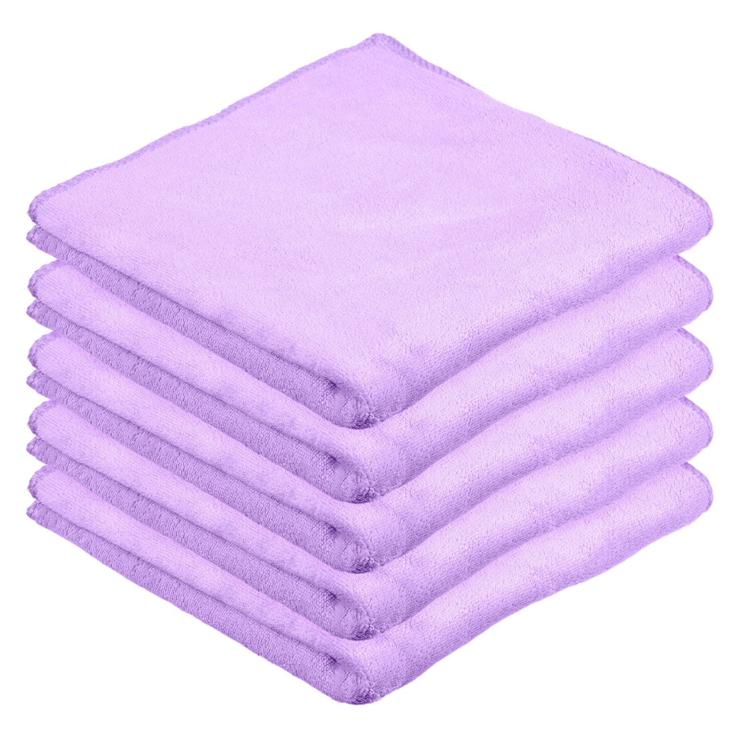 Kuber Industries Cleaning Towel | Reusable Cleaning Cloths for Kitchen | Duster Towel for Home Cleaning | 400 GSM Cleaning Cloth Towel for Car | Bike | 50x70 | Purple