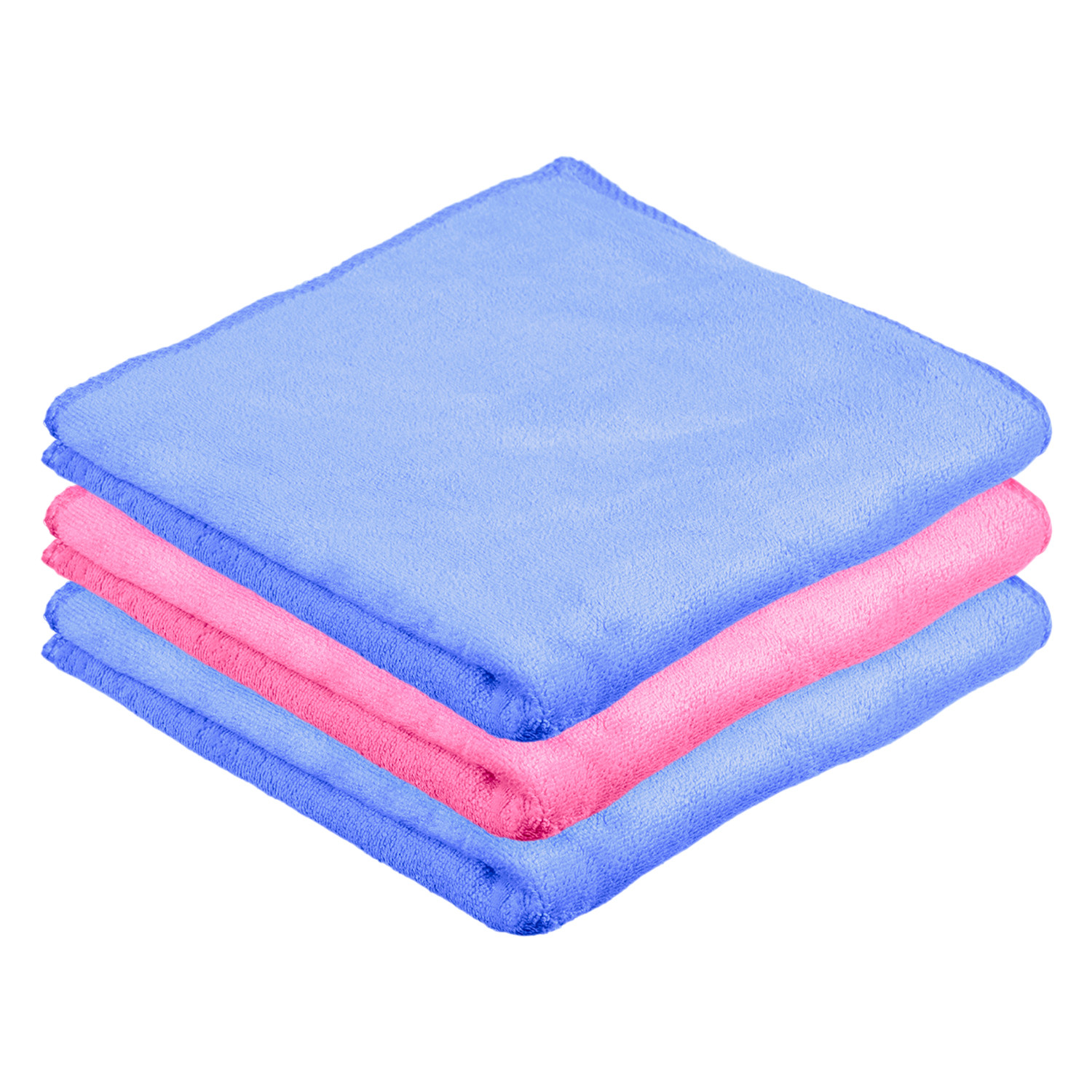 Kuber Industries Cleaning Towel | Reusable Cleaning Cloths for Kitchen | Duster Towel for Home Cleaning | 400 GSM Cleaning Cloth Towel for Car | Bike | 50x70 | Pack of 3 | Multi