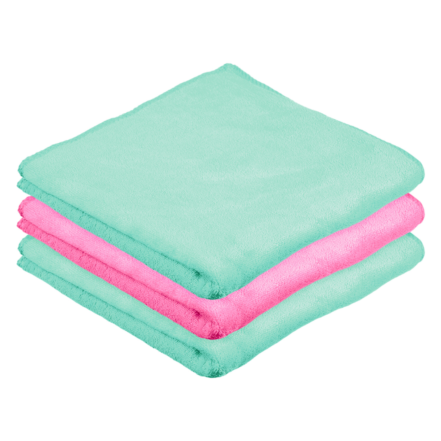 Kuber Industries Cleaning Towel | Reusable Cleaning Cloths for Kitchen | Duster Towel for Home Cleaning | 400 GSM Cleaning Cloth Towel for Car | Bike | 50x70 | Pack of 3 | Multi