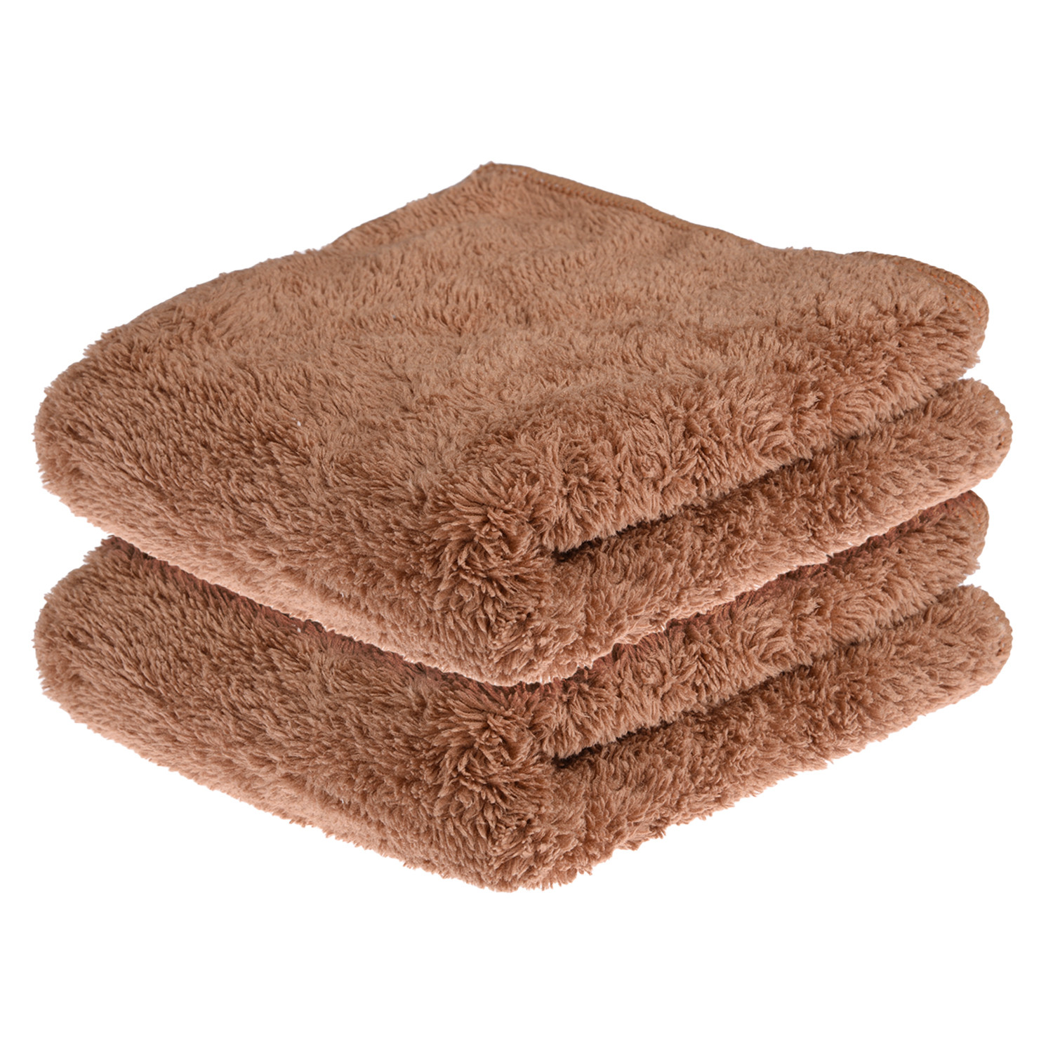 Kuber Industries Cleaning Towel | Reusable Cleaning Cloths for Kitchen | Duster Towel for Home Cleaning | 350 GSM Cleaning Cloth Towel for Car | Bike | 30x60 | Brown