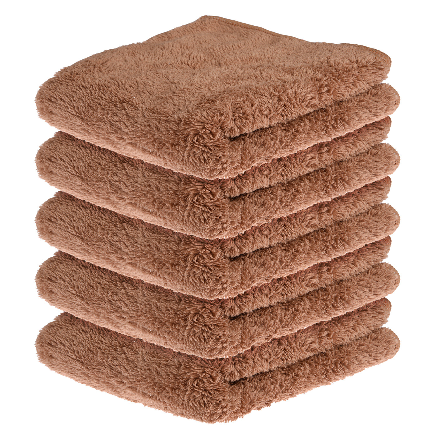 Kuber Industries Cleaning Towel | Reusable Cleaning Cloths for Kitchen | Duster Towel for Home Cleaning | 350 GSM Cleaning Cloth Towel for Car | Bike | 30x60 | Brown