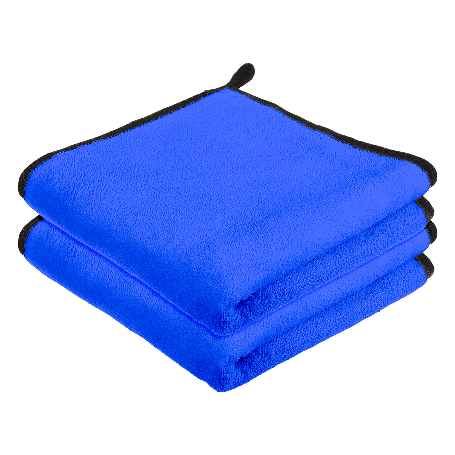 Kuber Industries Cleaning Towel | Reusable Cleaning Cloths for Kitchen | Duster Towel for Home Cleaning | 400 GSM Cleaning Cloth Towel with Hanging Loop | 40x60 | Blue