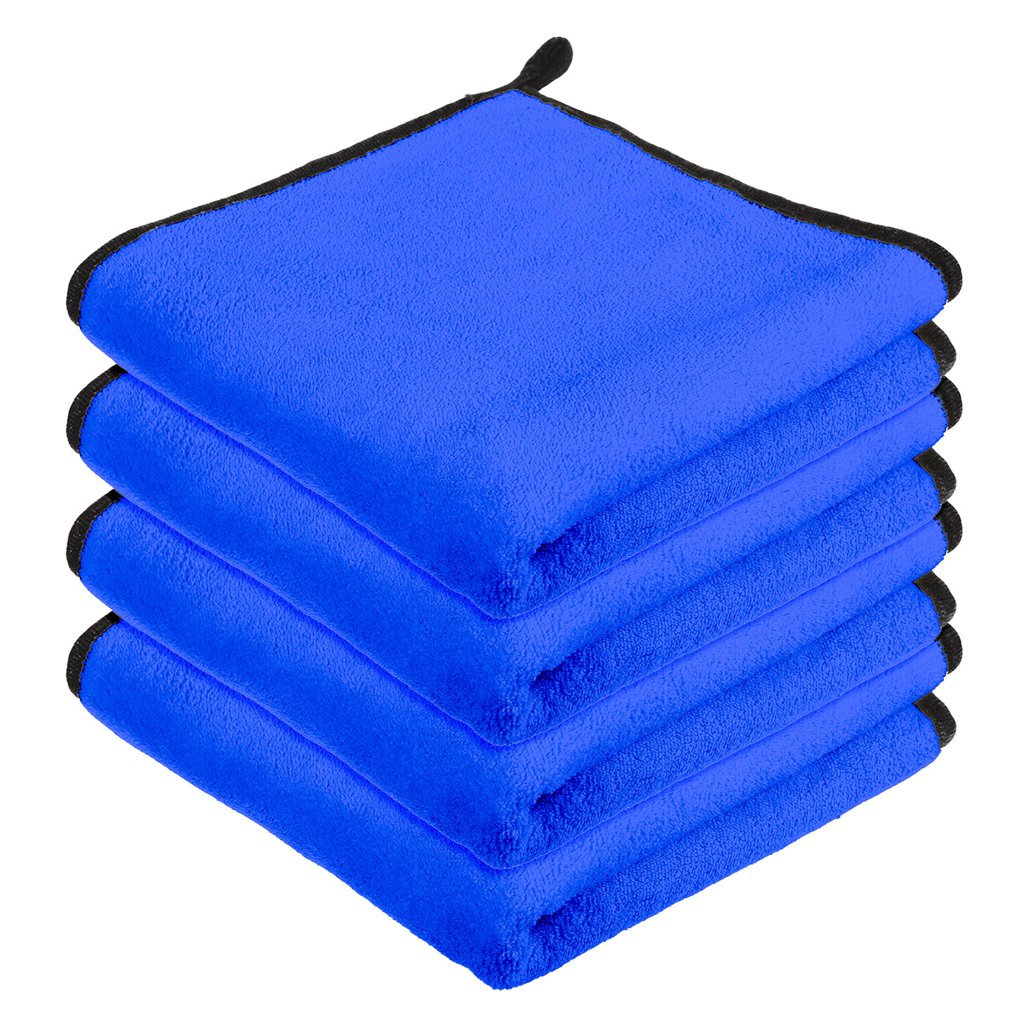Kuber Industries Cleaning Towel | Reusable Cleaning Cloths for Kitchen | Duster Towel for Home Cleaning | 400 GSM Cleaning Cloth Towel with Hanging Loop | 40x60 | Blue