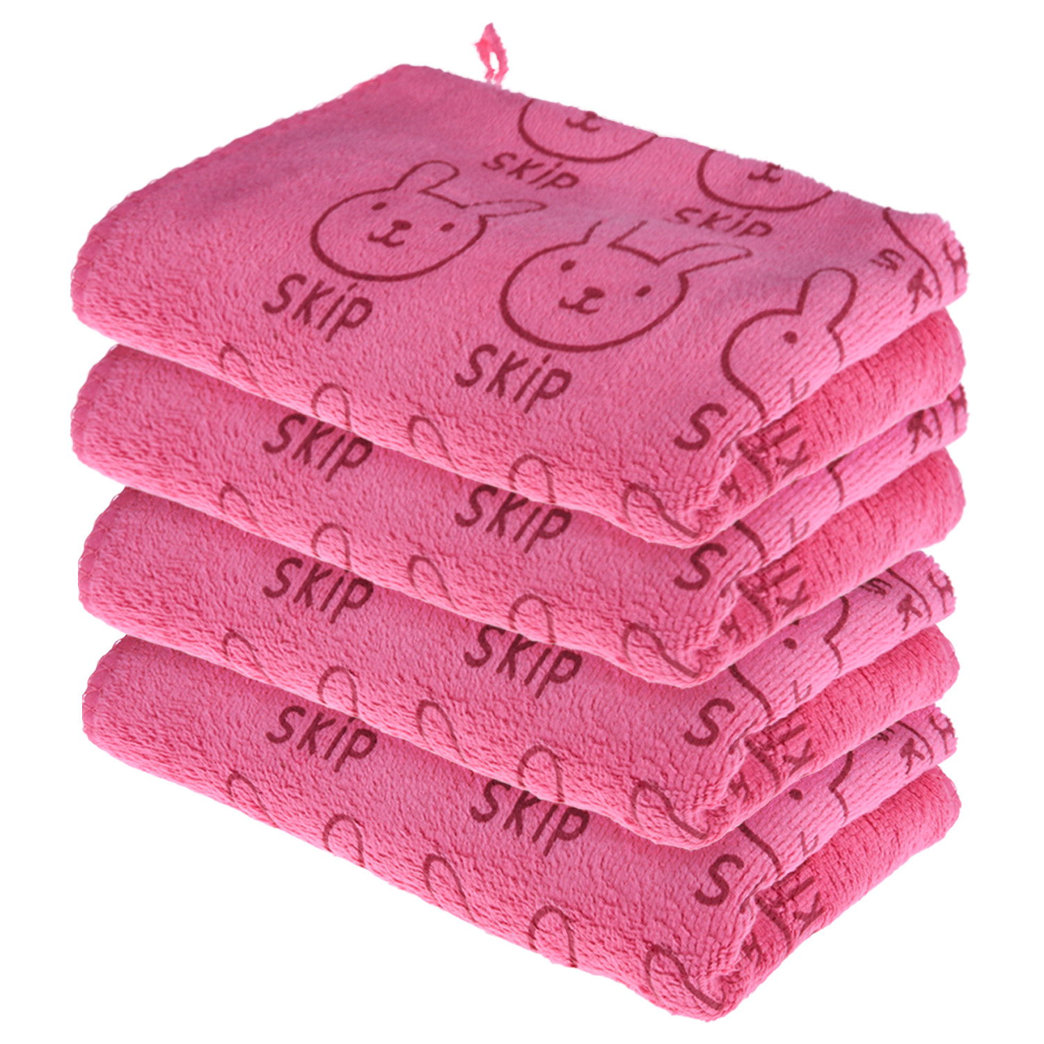 Kuber Industries Cleaning Towel | Reusable Cleaning Towel for Baby | Duster Towel for Home Cleaning | Skip Cleaning Cloth Towel with Hanging Loop | 30x40 |Pink