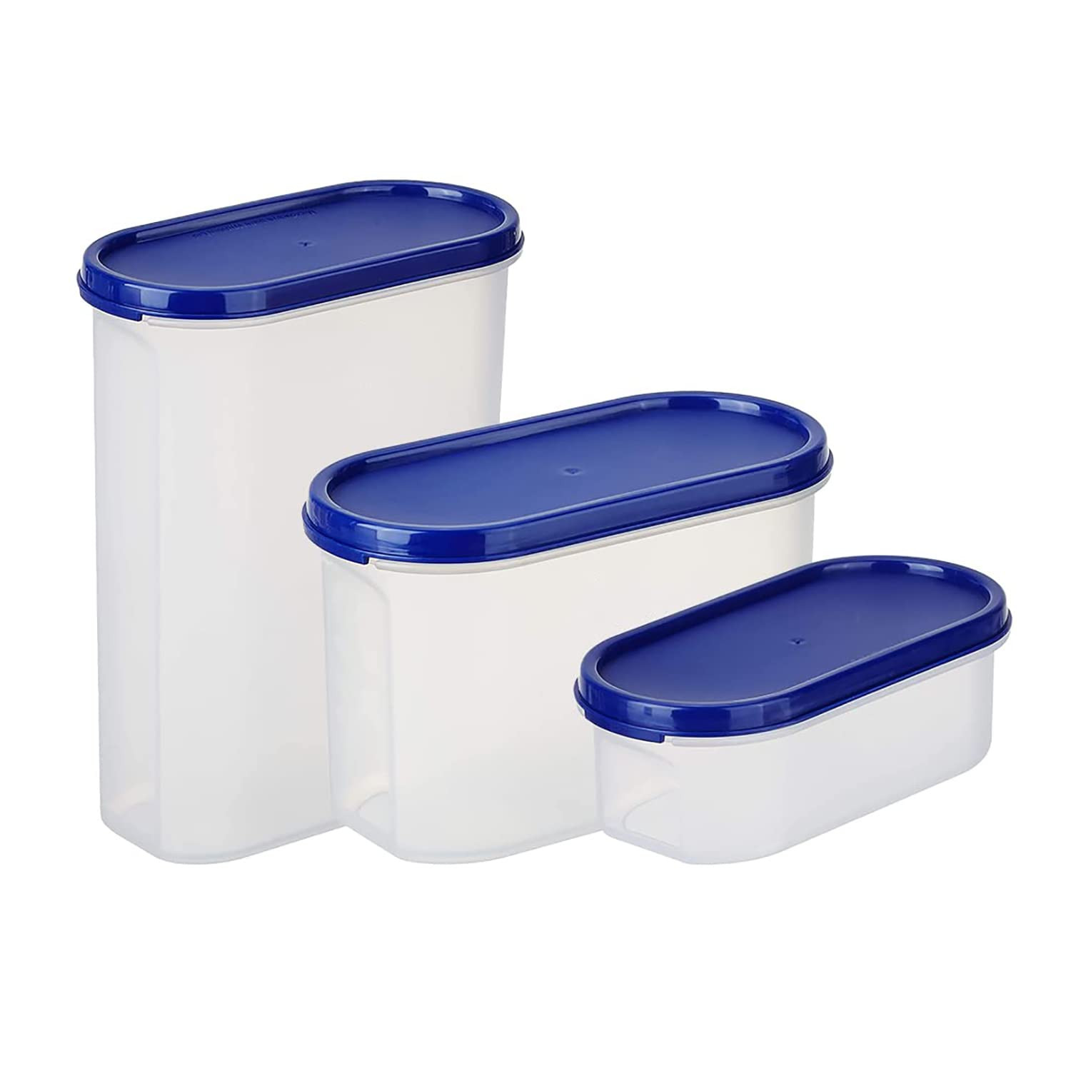 Kuber Industries Container for Kitchen Storage Set| Airtight Container, Multipurpose | Plastic Container Set of 3 | For Dry & Wet Food | 500 ml,1200 ml,2000 ml (Small-Medium-Large)