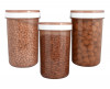 Kuber Industries Containers Set for Kitchen|BPA-Free Plastic Storage Containers Set|Kitchen Storage Containers|Grocery Containers with Spoon|SPICY 2000 ML| (Brown)