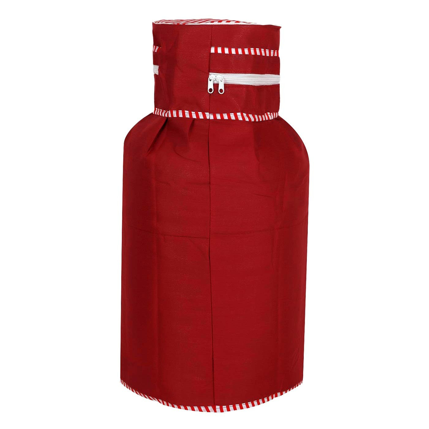Kuber Industries Cotton Dust-Water Proof LPG Gas Cylinder Cover (Red) - CTKTC40740