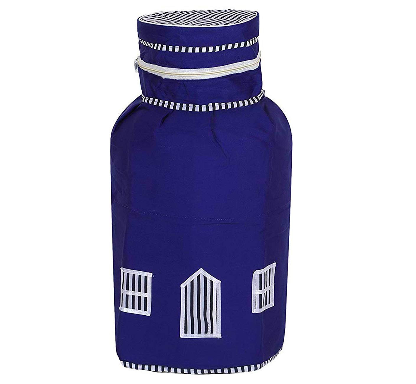 Kuber Industries Cotton Dust-Water Proof LPG Gas Cylinder Fittedsheet Cover (Blue, Standard, CTKTC040750) - 2 Pieces