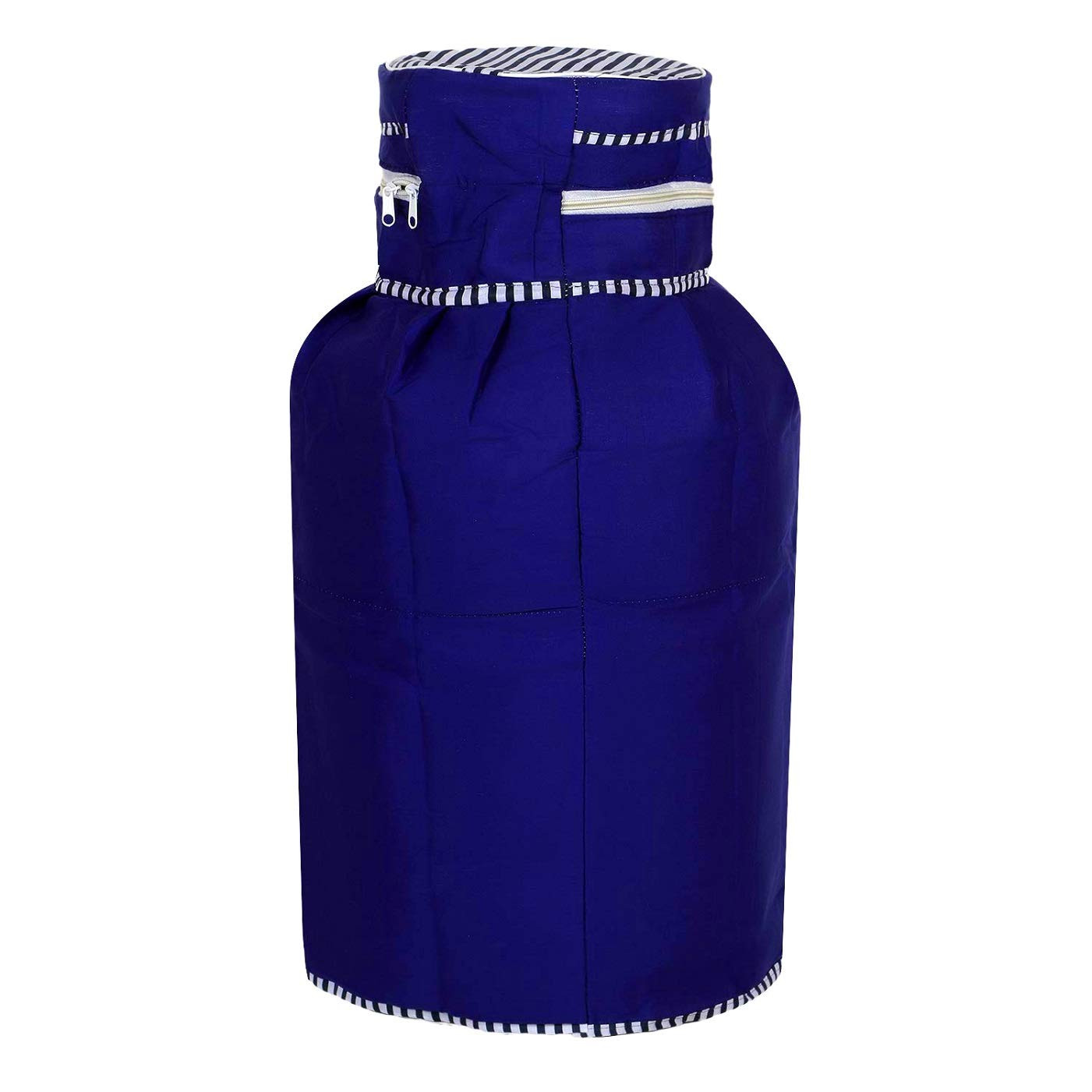 Kuber Industries Cotton Dust-Water Proof LPG Gas Cylinder Fittedsheet Cover (Blue, Standard, CTKTC040750) - 2 Pieces