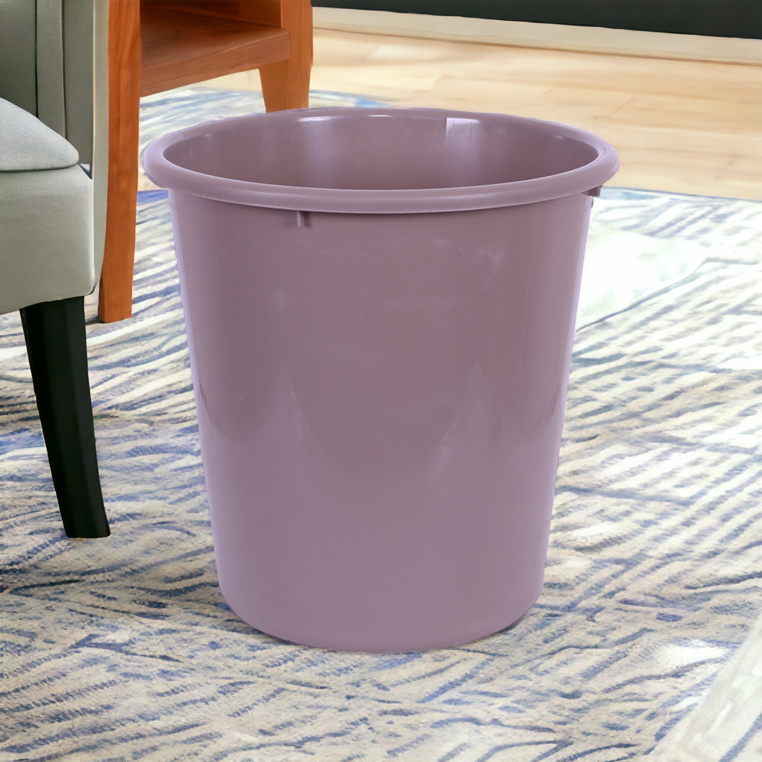 Kuber Industries Dustbin | Open Dustbin | Plastic Garbage Dustbin | Dustbin For Kitchen | Dustbin For Bathroom | Office Dustbin | Plain Sada Dustbin | 13 LTR | Pack of 3 | Multi