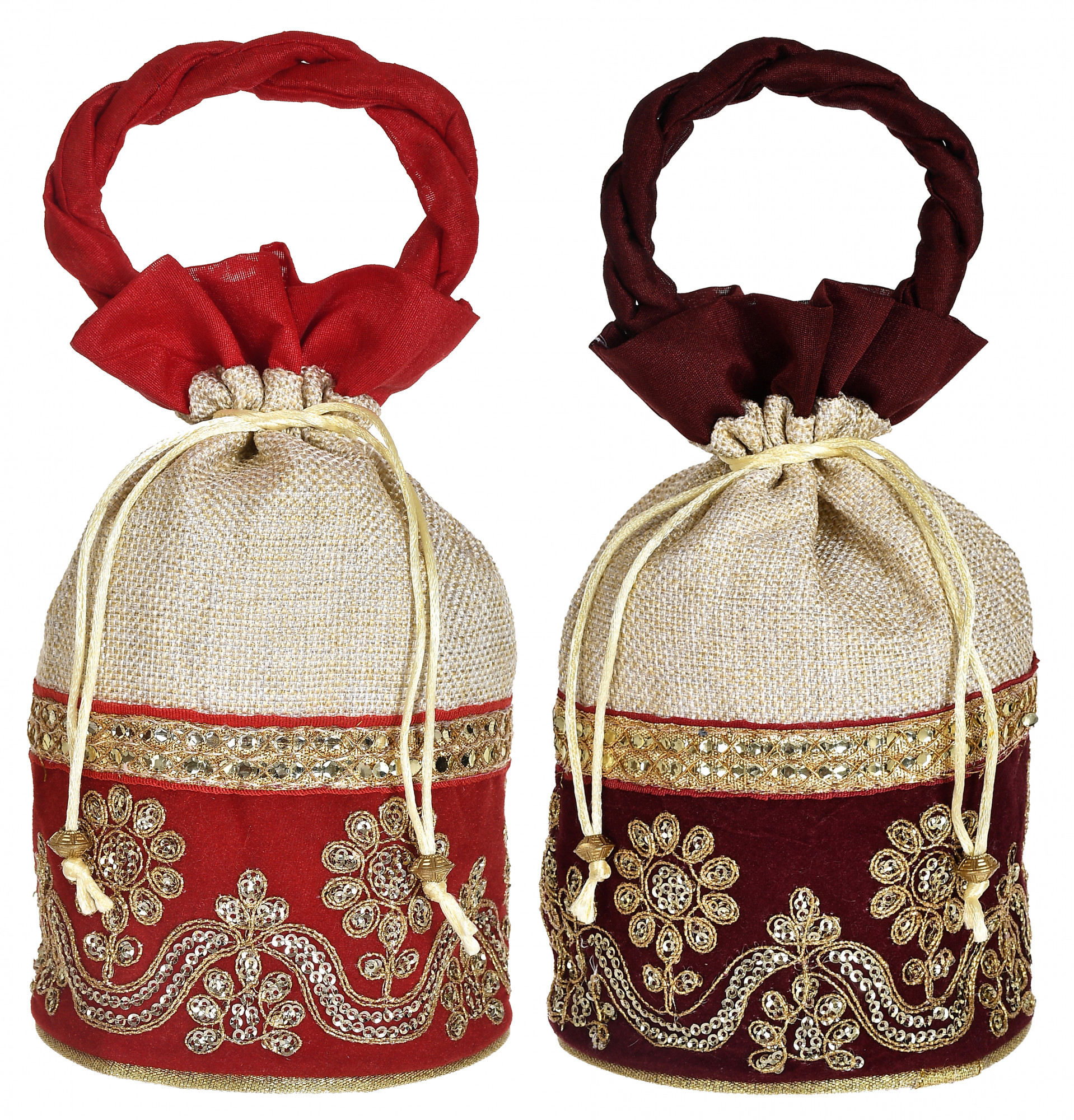 Kalamkari Design Potli Thamboolam bags | Multipack | Haldi kumkum Pong –  Classical Dance Jewelry