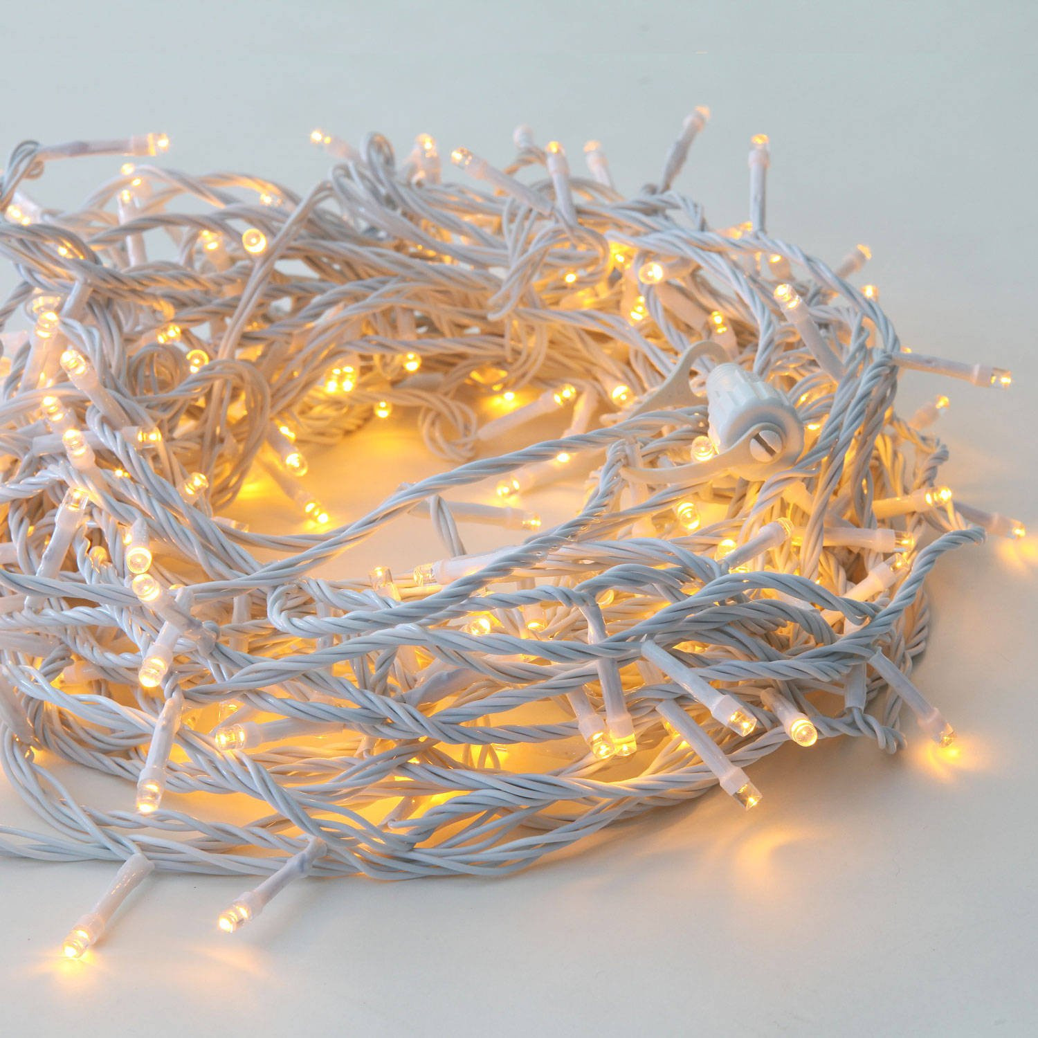 Kuber Industries LED String Lights | Diwali Rice Lights | Christmas Home Decoration Lights | Serial Bulbs String Lights | Lights for Décoration | 15 MTR | Warm White