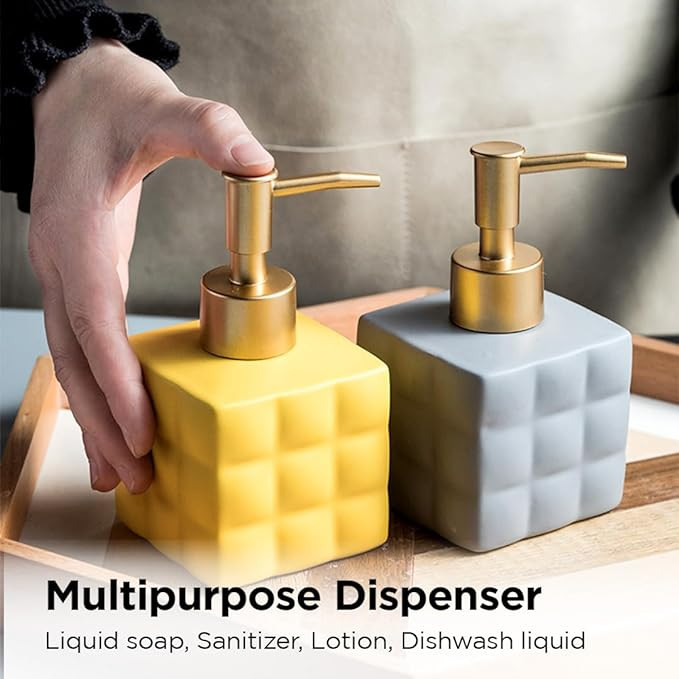 Kuber Industries Liquid Soap Dispenser | Handwash Soap Dispenser | Soap Dispenser for Wash Basin | Shampoo Dispenser Bottle | Bathroom Dispenser Bottle | ZX043GY |220 ml | Gray