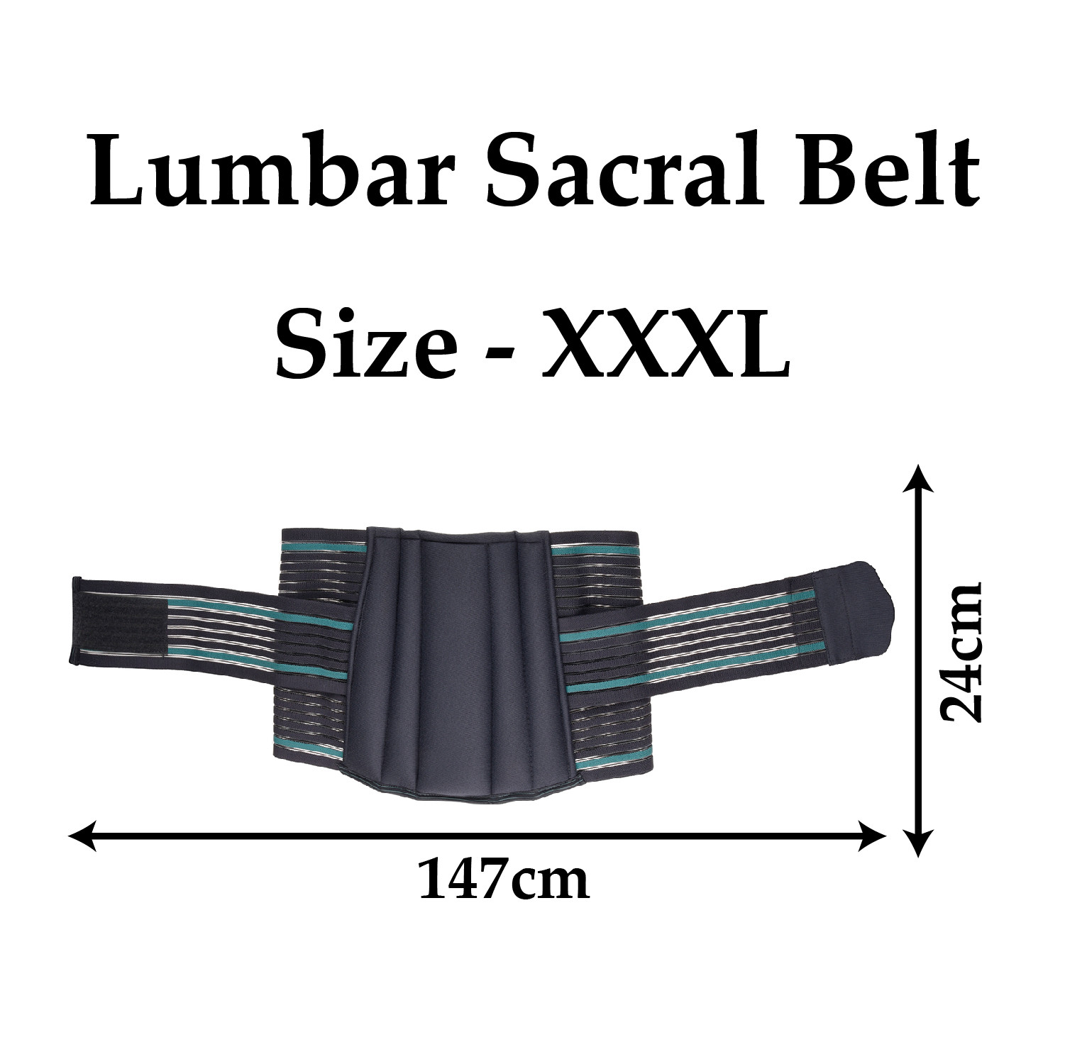 Kuber Industries Lumbar Sacral Belt | Spondylitis Back Pain Belt | Pregnancy Belt | Contoured Belt | Fat Reduction Belt | Lumbo Sacral Belt | Size-XXXL | Gray