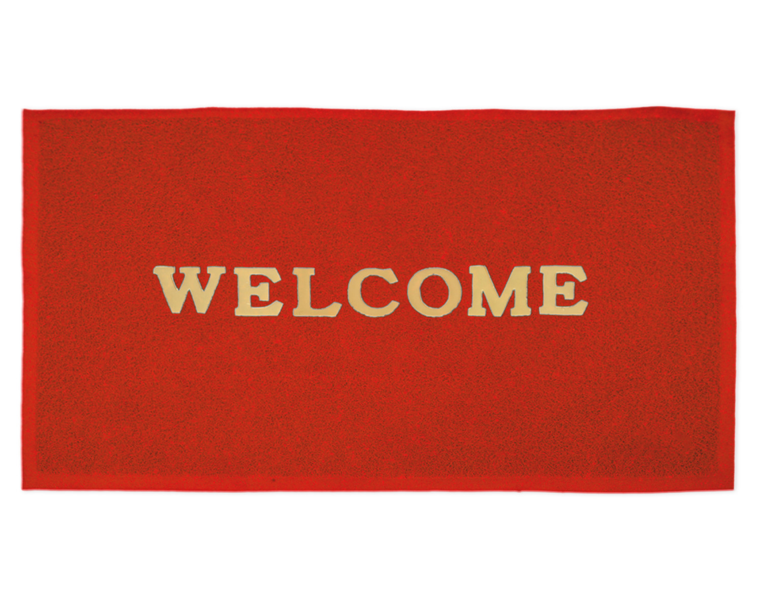 Kuber Industries Multiuses Rubber Anti Slip Welcome Door Mat For Home, Bedroom & Bathrooom (Red)