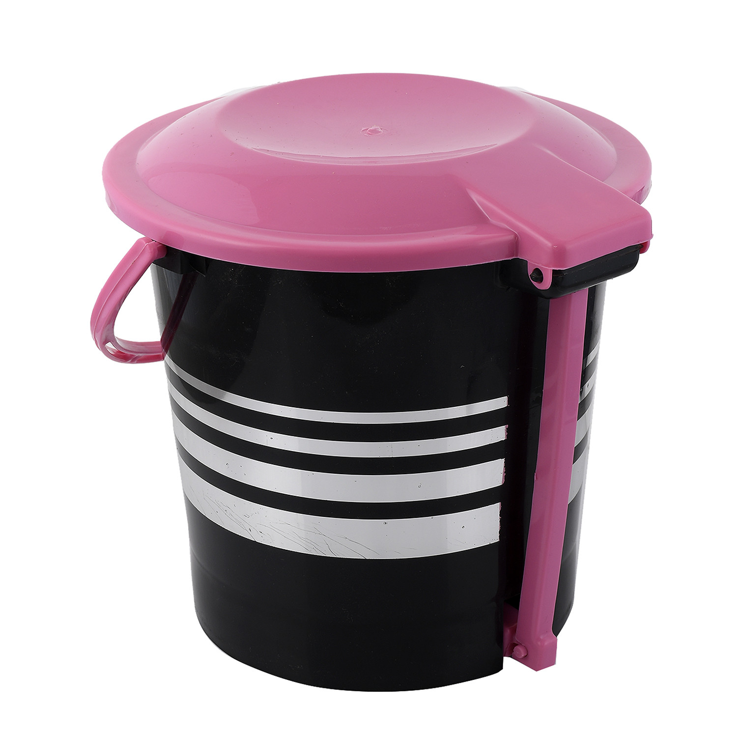 Kuber Industries Plastic Dustbin Garbage Bin with Handle,5 Liters (Pink) -CTKTC37969