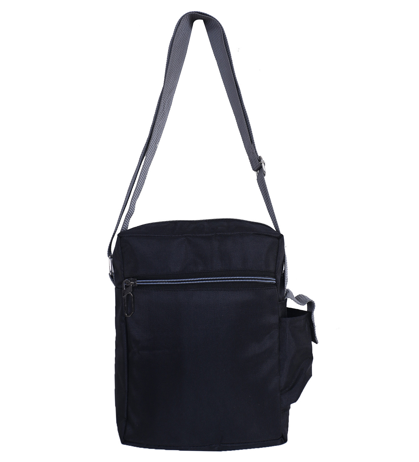 Kuber Industries Rexine Waterproof Crossbody Travel Office Messenger Bag | Sling Bag For Men & Women (Black)
