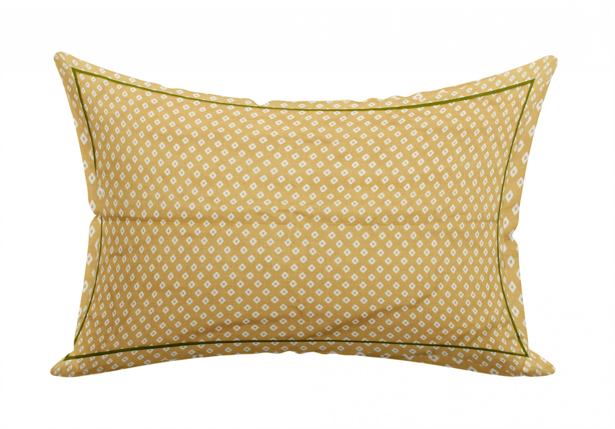 Kuber Industries Rhombus Design Cotton Pillow Covers, 18 x 28 inch,(Green)