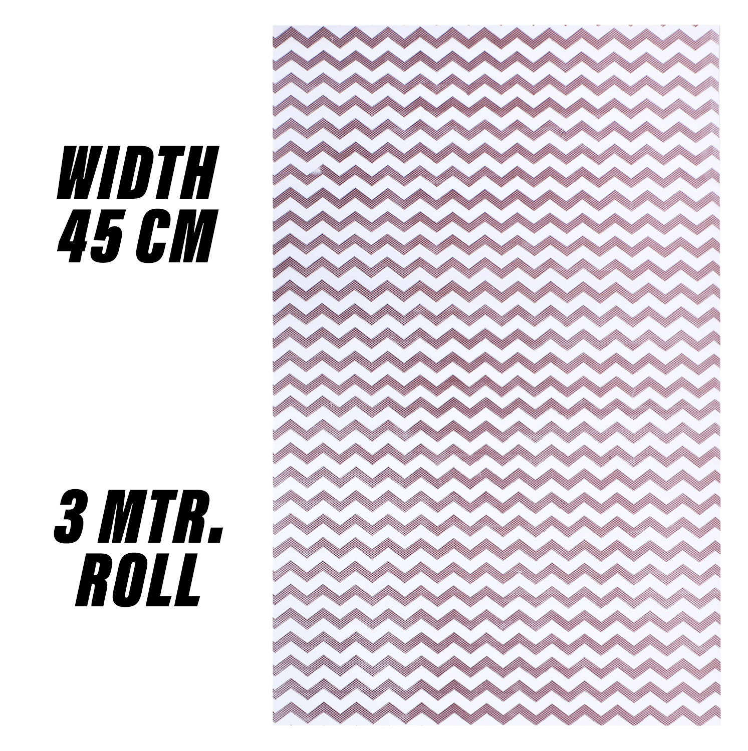 Kuber Industries Shelf Liner | EVA Kitchen Cabinet Shelf Mat | Anti-Slip Bathroom Mat | Fridge Mat | Table Mat | Zig Zag Design Wardrobe Mat | 3 Meter | Brown