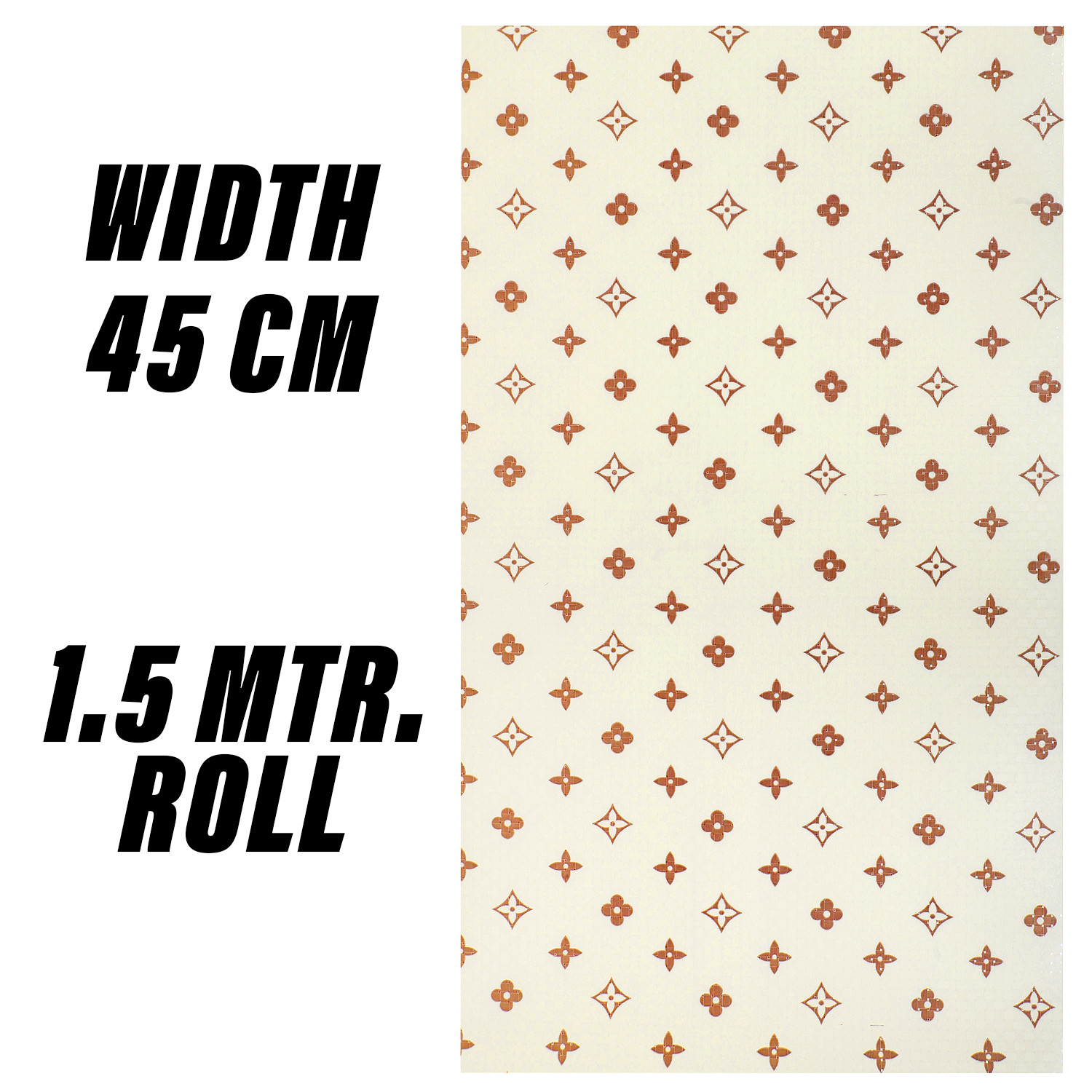 Kuber Industries Shelf Liner | EVA Kitchen Cabinet Shelf Mat | Anti-Slip Bathroom Mat | Fridge Mat | Table Mat | Star Wardrobe Mat | 1.5 Meter | Cream