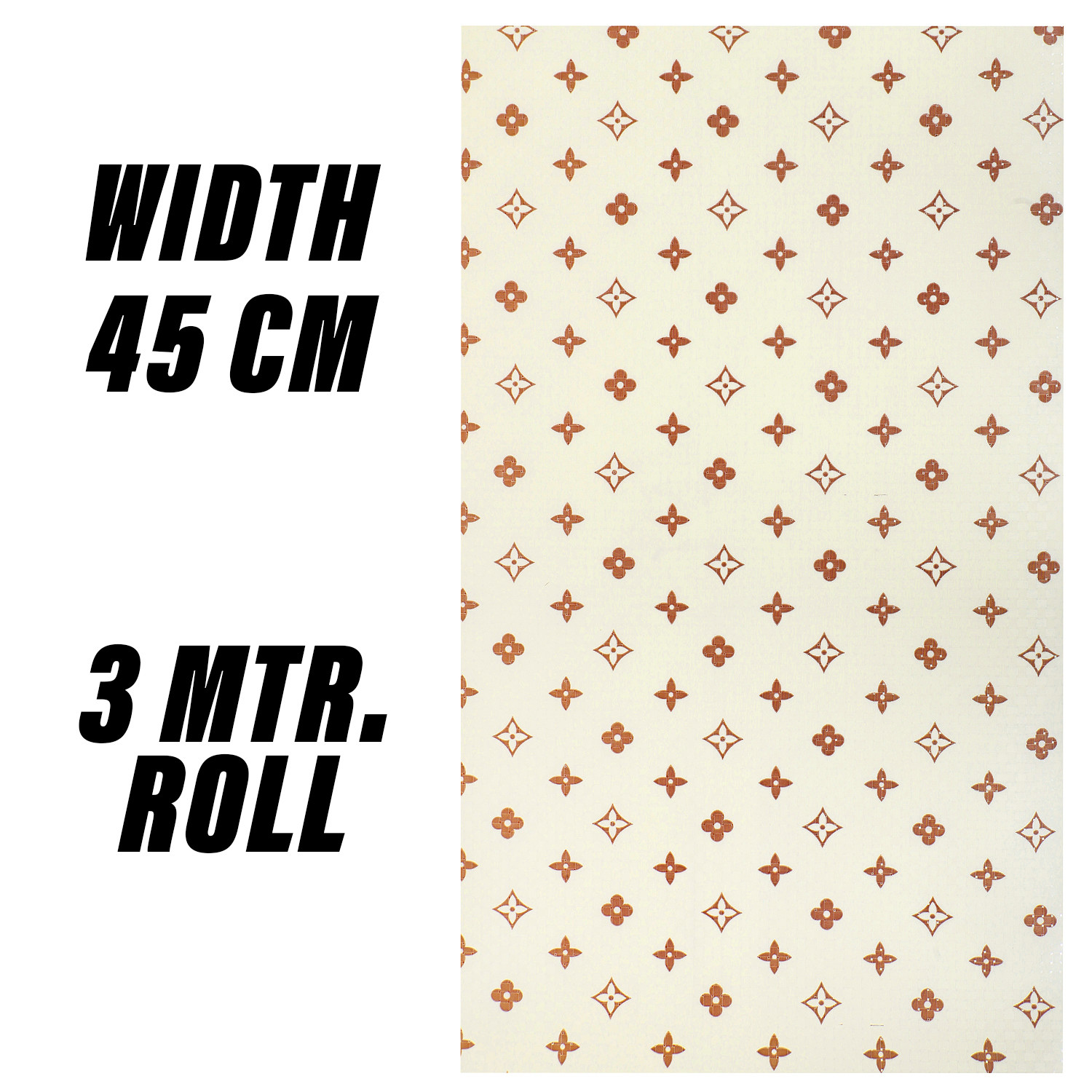 Kuber Industries Shelf Liner | EVA Kitchen Cabinet Shelf Mat | Anti-Slip Bathroom Mat | Fridge Mat | Table Mat | Star Wardrobe Mat | 3 Meter | Cream