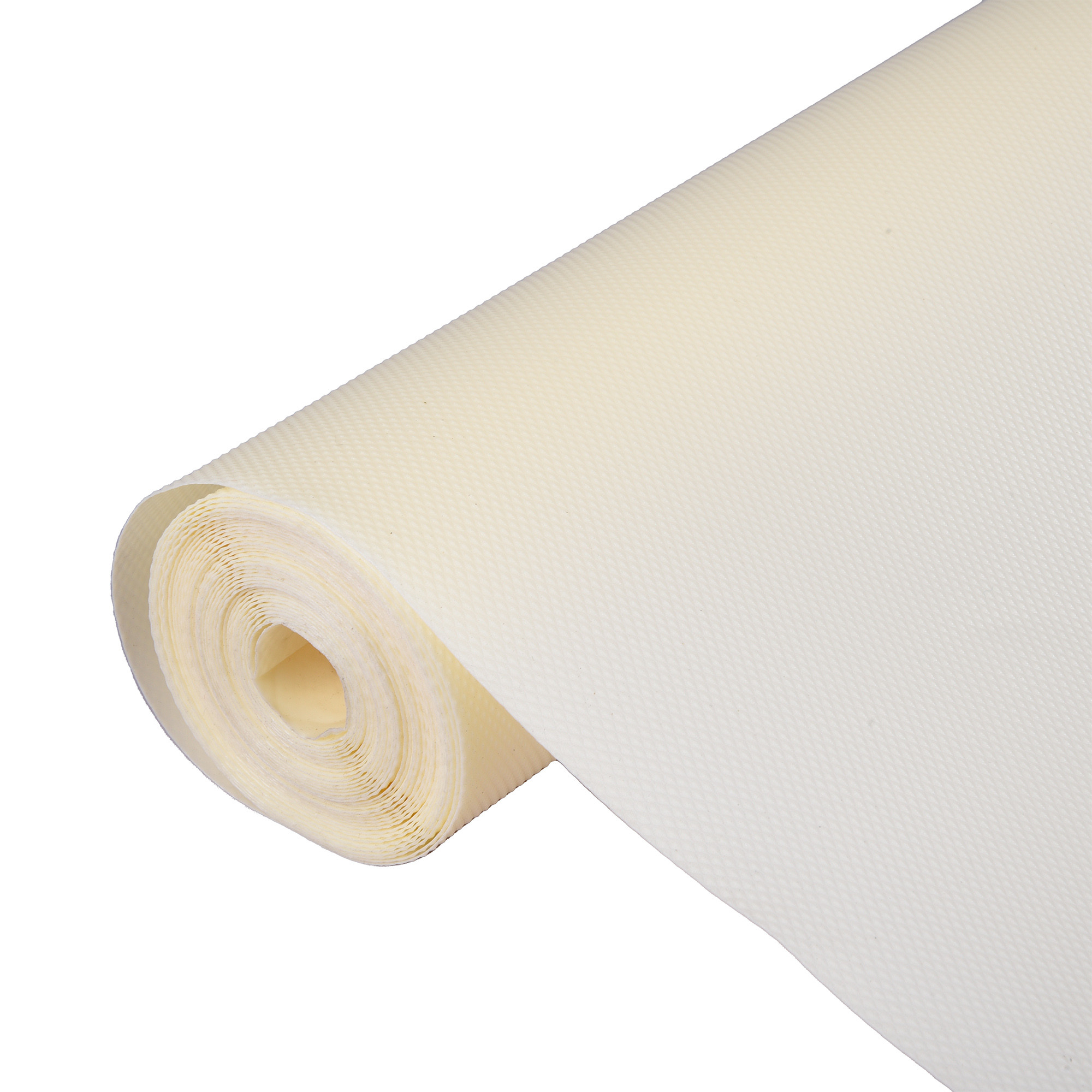 Kuber Industries Shelf Liner | EVA Kitchen Cabinet Shelf Mat | Anti-Slip Bathroom Mat | Fridge Mat | Table Placemat | Plain Wardrobe Mat | 1.5 Meter | Cream