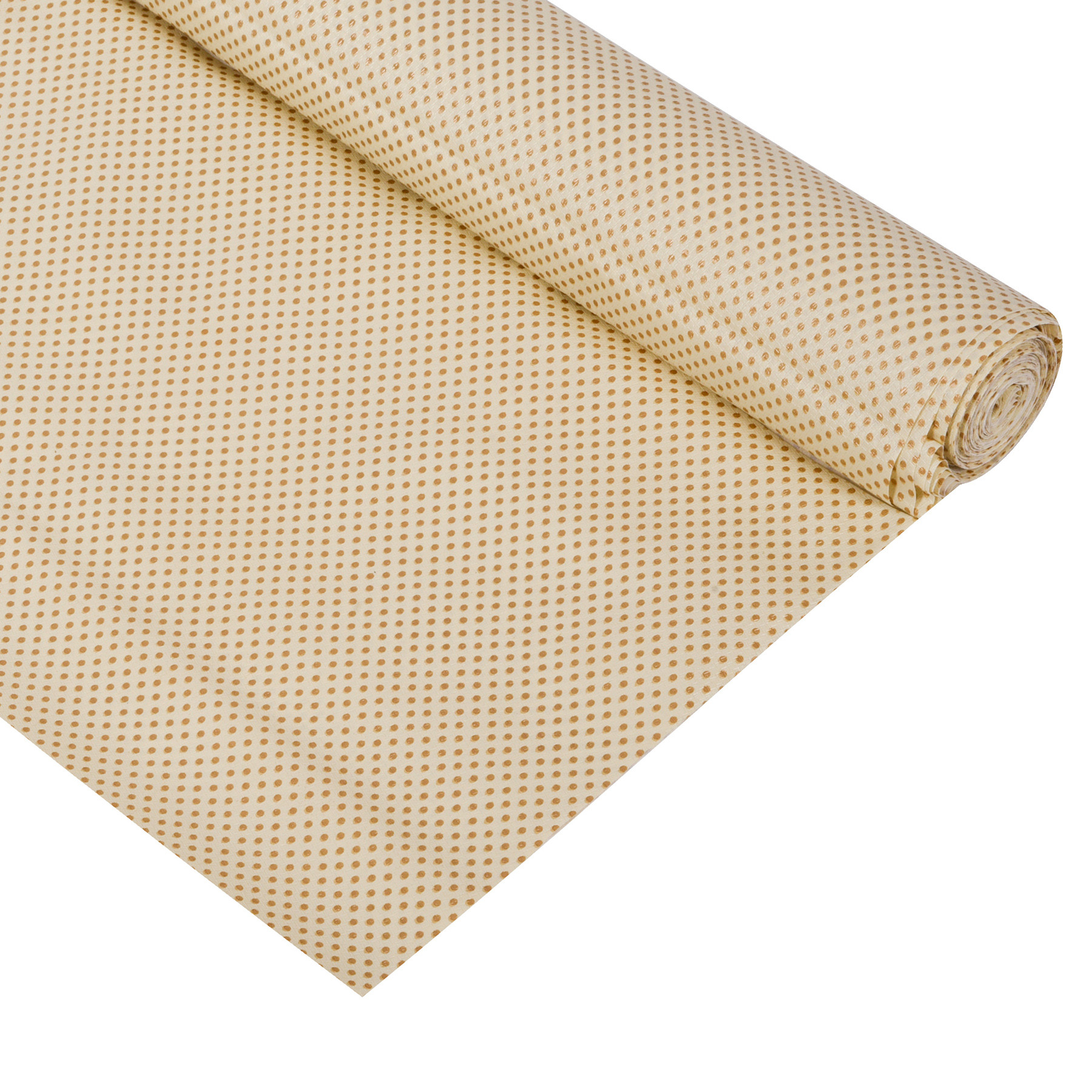 Kuber Industries Shelf Liner | Kitchen Cabinet Shelf Protector | Kitchen Liners for Cabinets and Drawers | Drawer Liner Mat | Dot Shelf Liner Cabinet Mat | 5 MTR | Golden