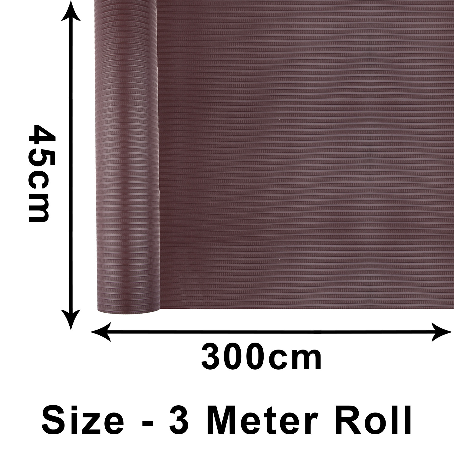 Kuber Industries Shelf Liner | Kitchen Cabinet Shelf Protector | Kitchen Liners for Cabinets and Drawers | Drawer Liner Mat | Self Lining Shelf Liner Cabinet Mat | 3 MTR | Brown