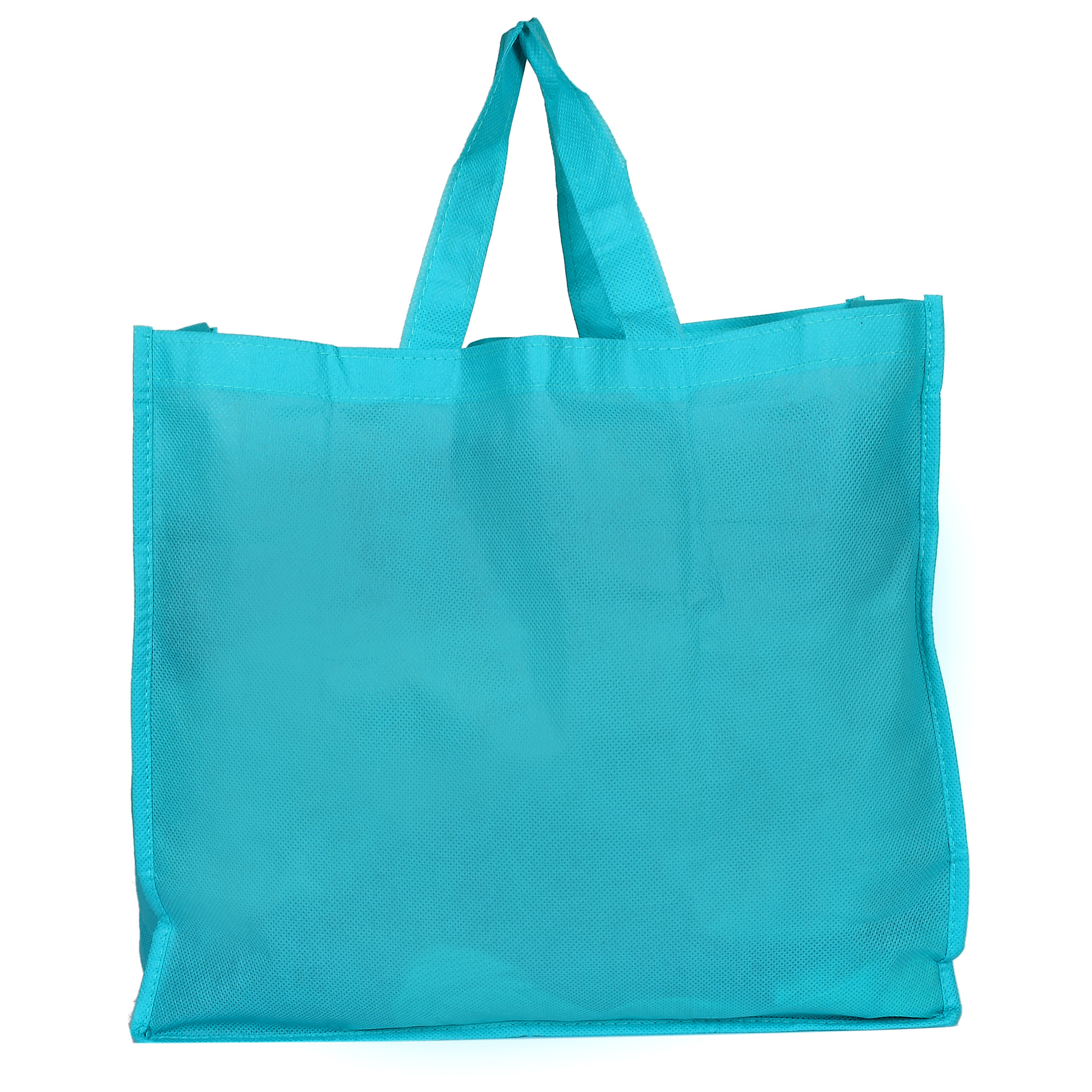 Kuber Industries Shopping Grocery Bags Foldable, Washable Grocery Tote Bag with One Small Pocket, Eco-Friendly Purse Bag Fits in Pocket Waterproof & Lightweight (Green & Blue)