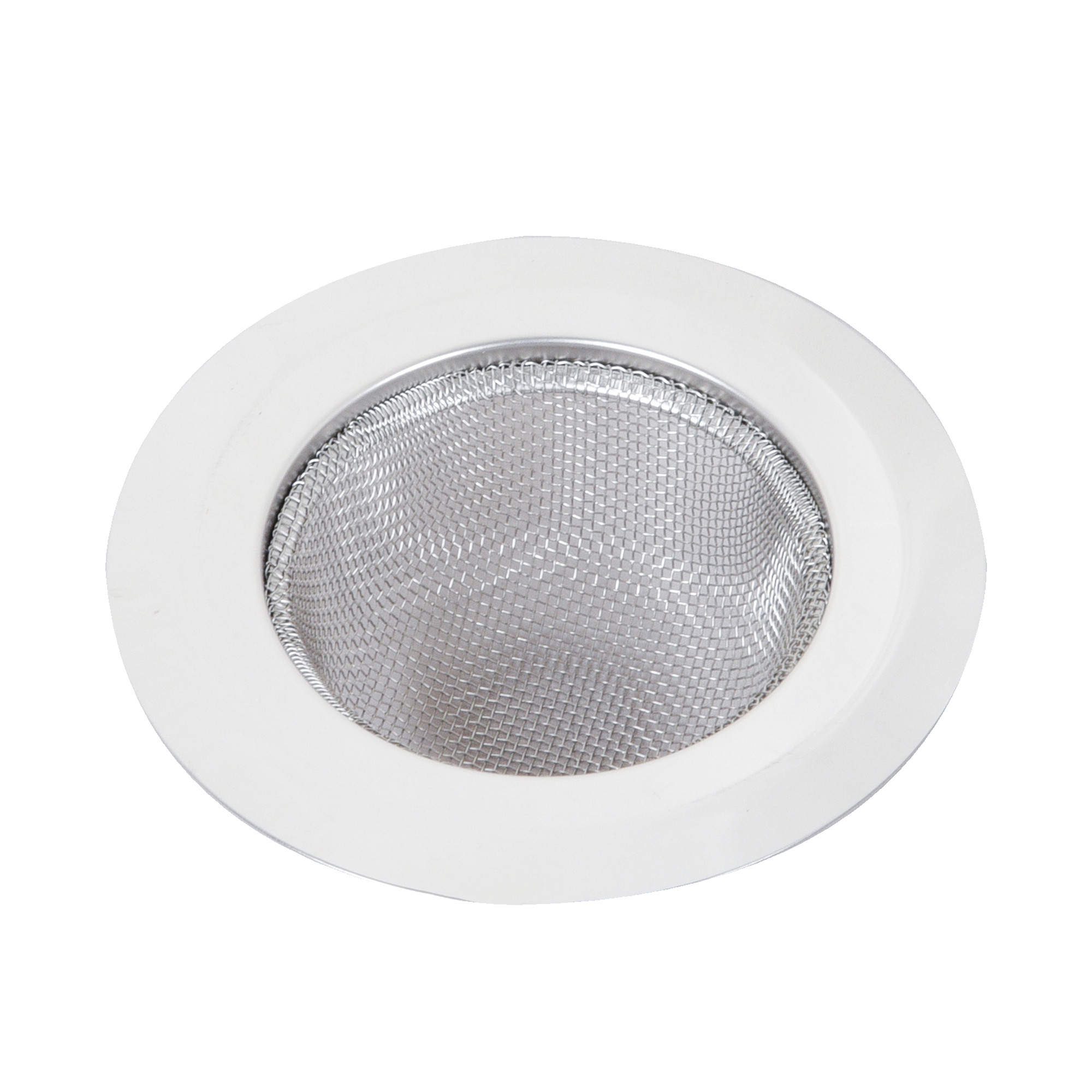 Kuber Industries Sink Strainer | Kitchen Sink Strainer | Sink Drain Strainer | Drain Catcher for Bathroom | Mesh Drain Deep Filter for Kitchen | Sink Round Patli Jali | 115 mm | Silver