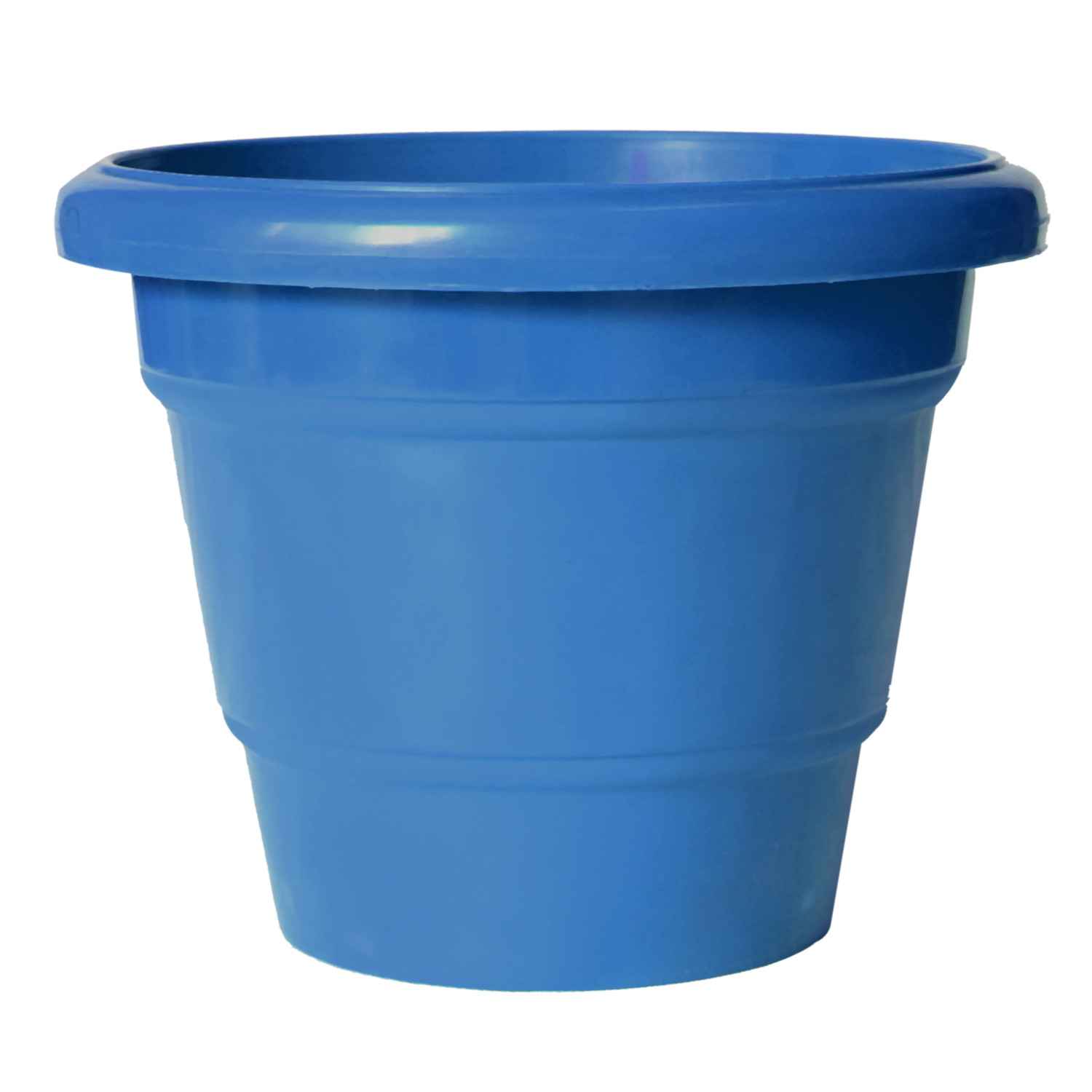 Kuber Industries Solid 2 Layered Plastic Flower Pot|Gamla For Home Decor,Nursery,Balcony,Garden,6