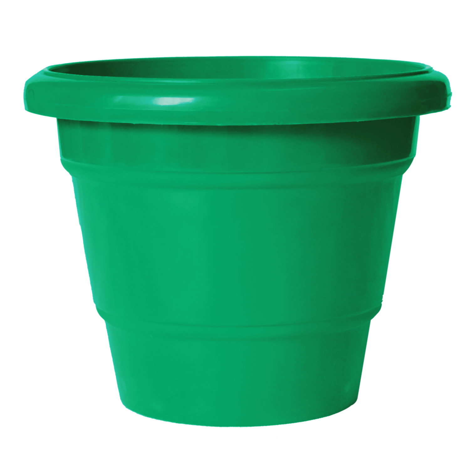 Kuber Industries Solid 2 Layered Plastic Flower Pot|Gamla For Home Decor,Nursery,Balcony,Garden,8