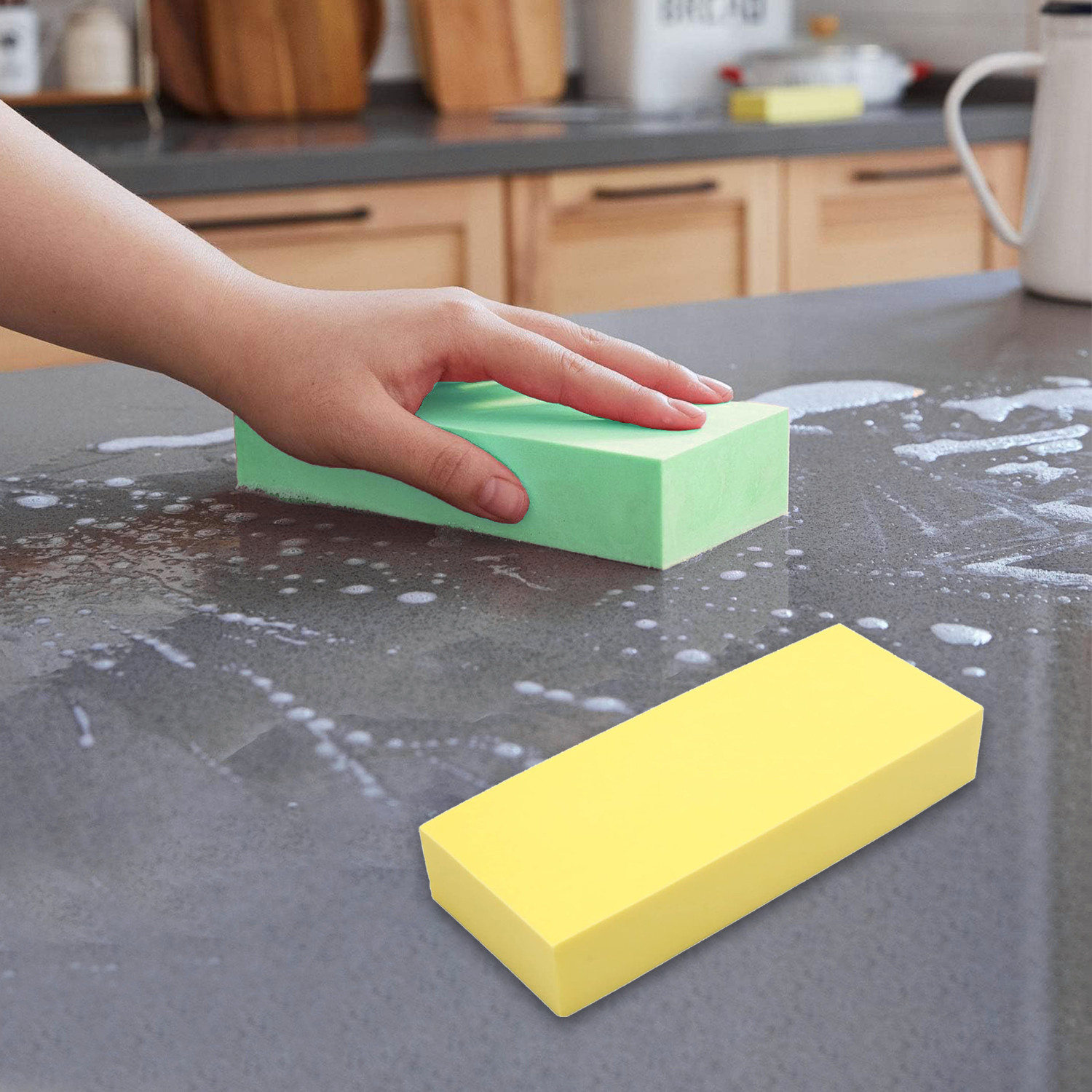 Kuber Industries Sponge Block | Washing Block for Cars | Sponge Block for Windows | Sponge Block for Floors | Household Cleaning Sponge | Magic Cleaning Sponge | Multicolor