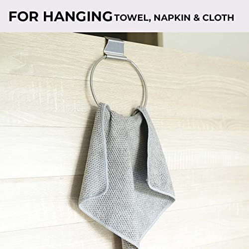 Kuber Industries Stainless Steel Towel Hanger for Bathroom|Easy DIY Installation|Bathroom Accessories for Modern Homes|Multipurpose Napkin Holder For Bathroom & Kitchen|ZT-3121|Silver